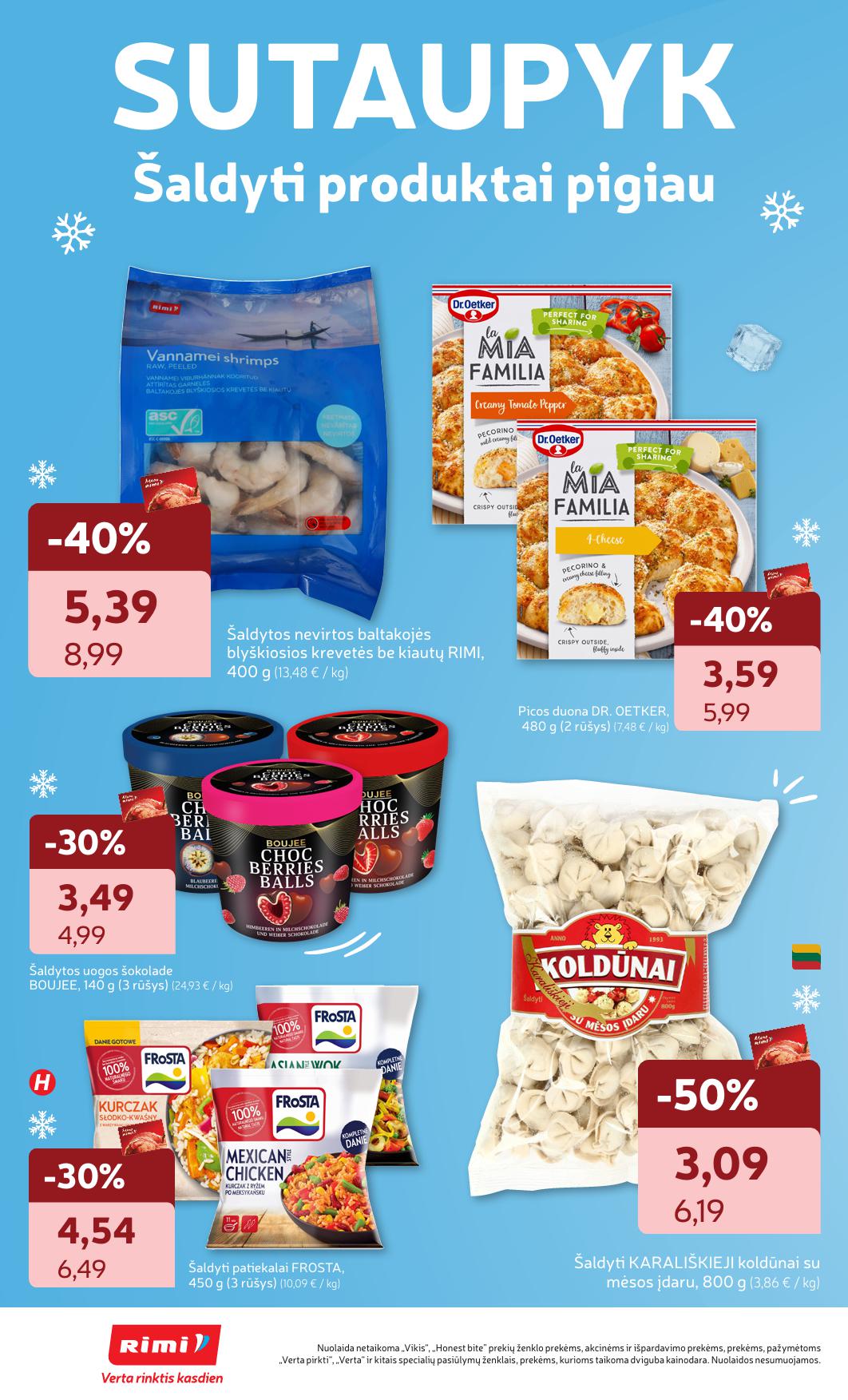 Naujausias RIMI kaininis katalogas 2026.01.27 - 2026.02.02