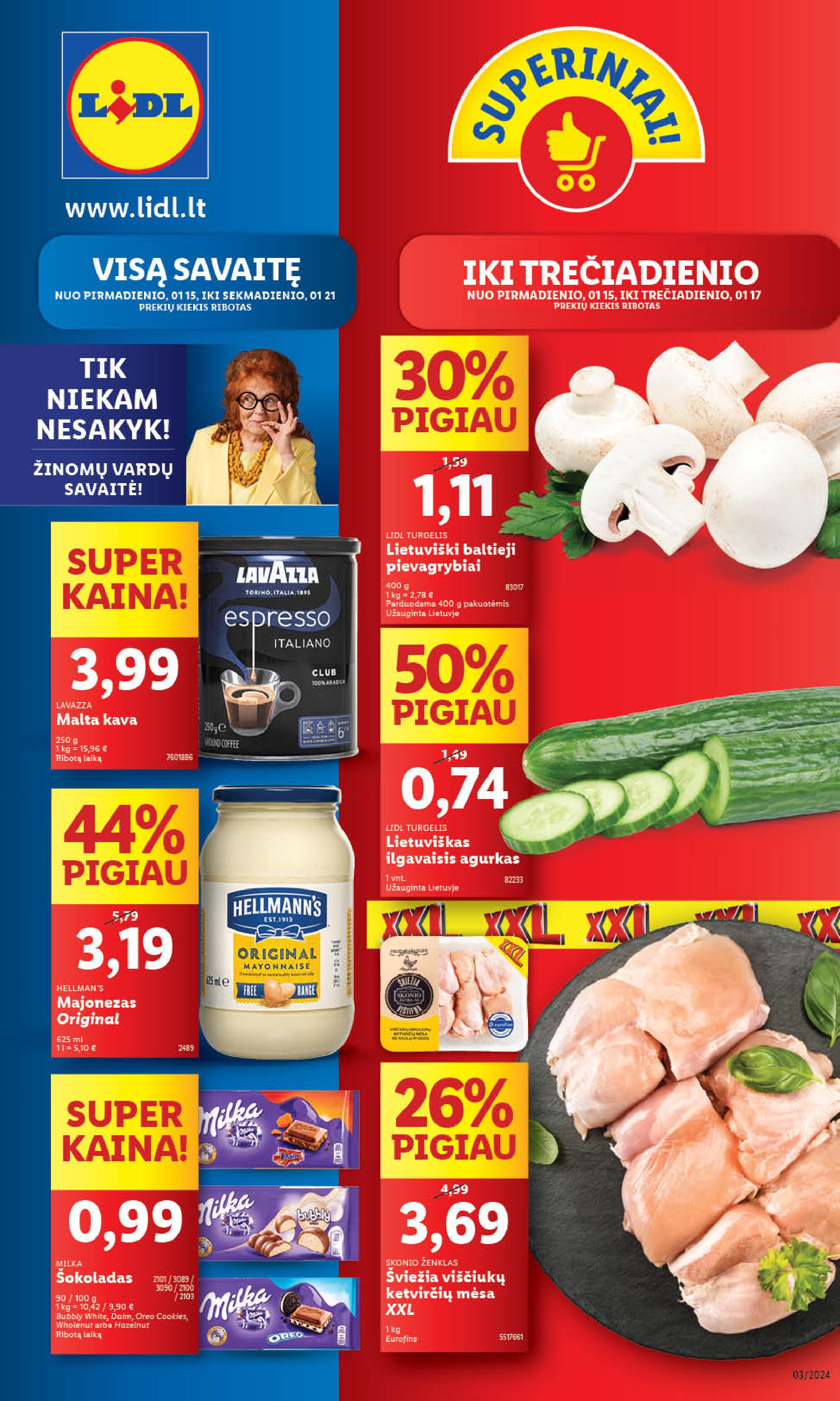 Naujausias LIDL kaininis katalogas 2024.01.15 - 2024.01.21