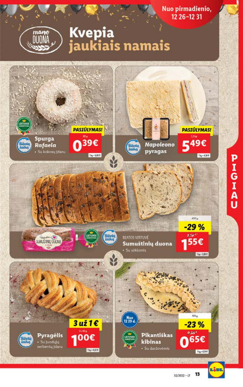 Naujausias LIDL kaininis katalogas 2022.12.26 - 2023.01.01