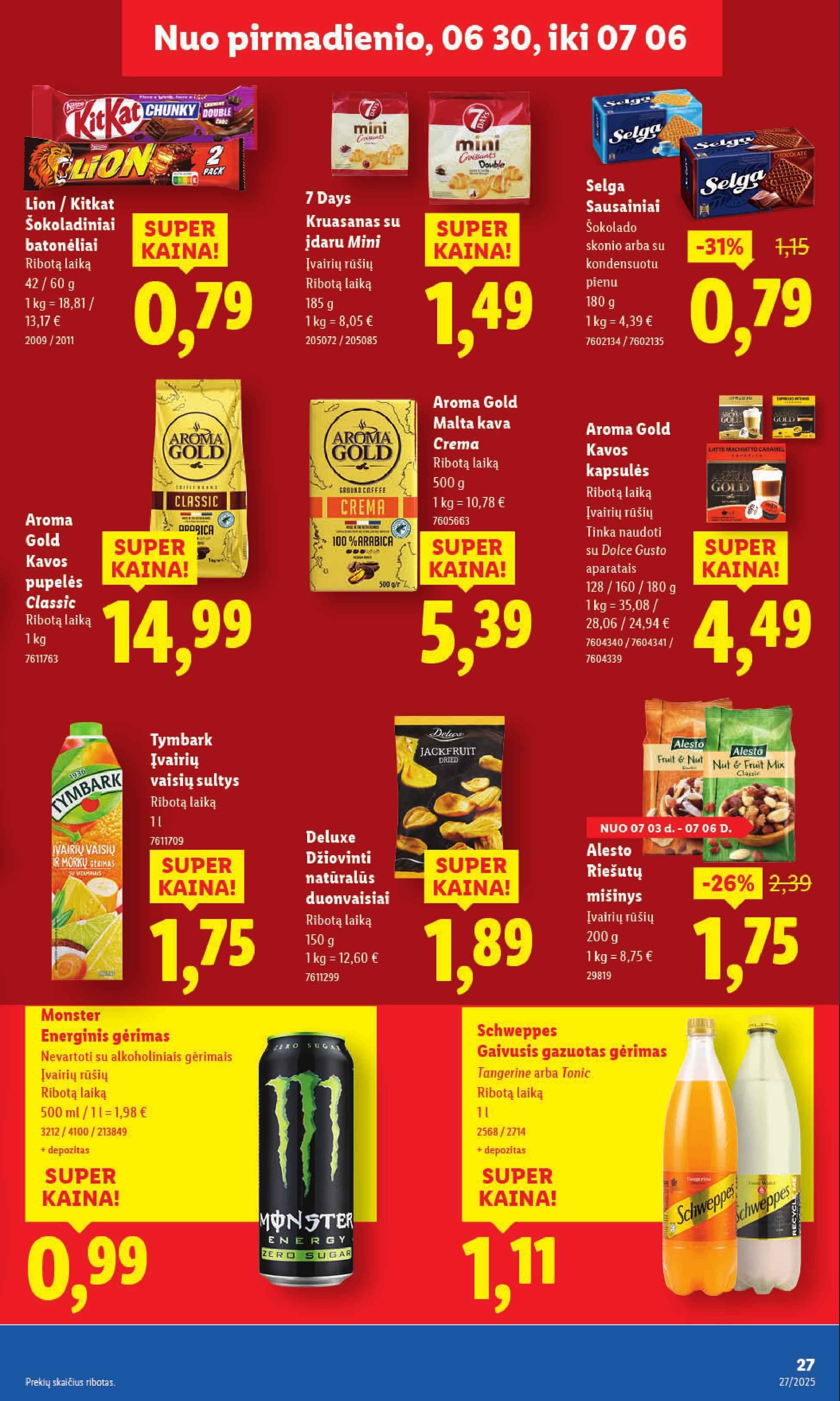 Naujausias LIDL kaininis katalogas 2025.06.30 - 2025.07.06