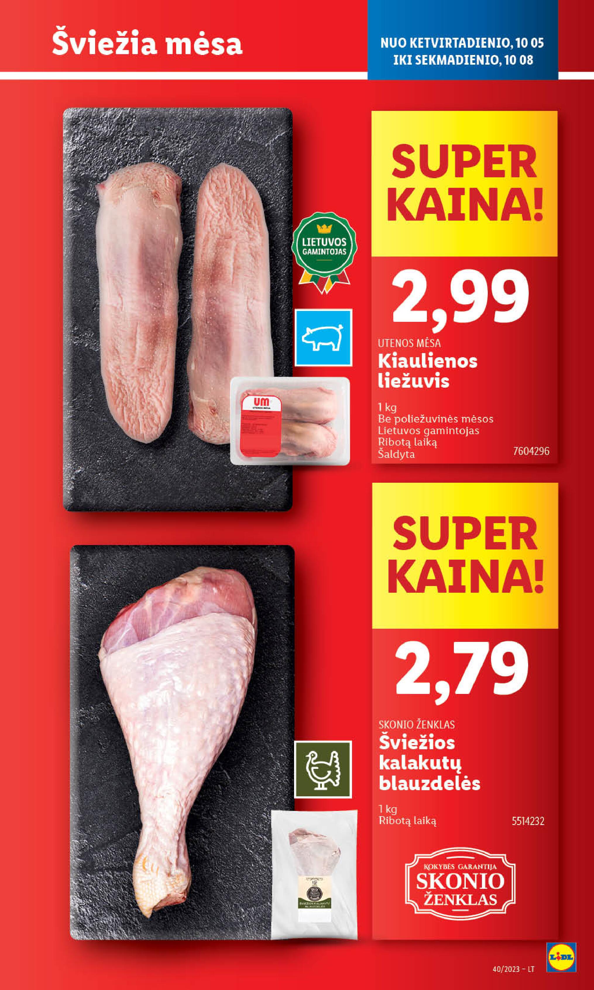 Naujausias LIDL kaininis katalogas 2023.10.02 - 2023.10.08