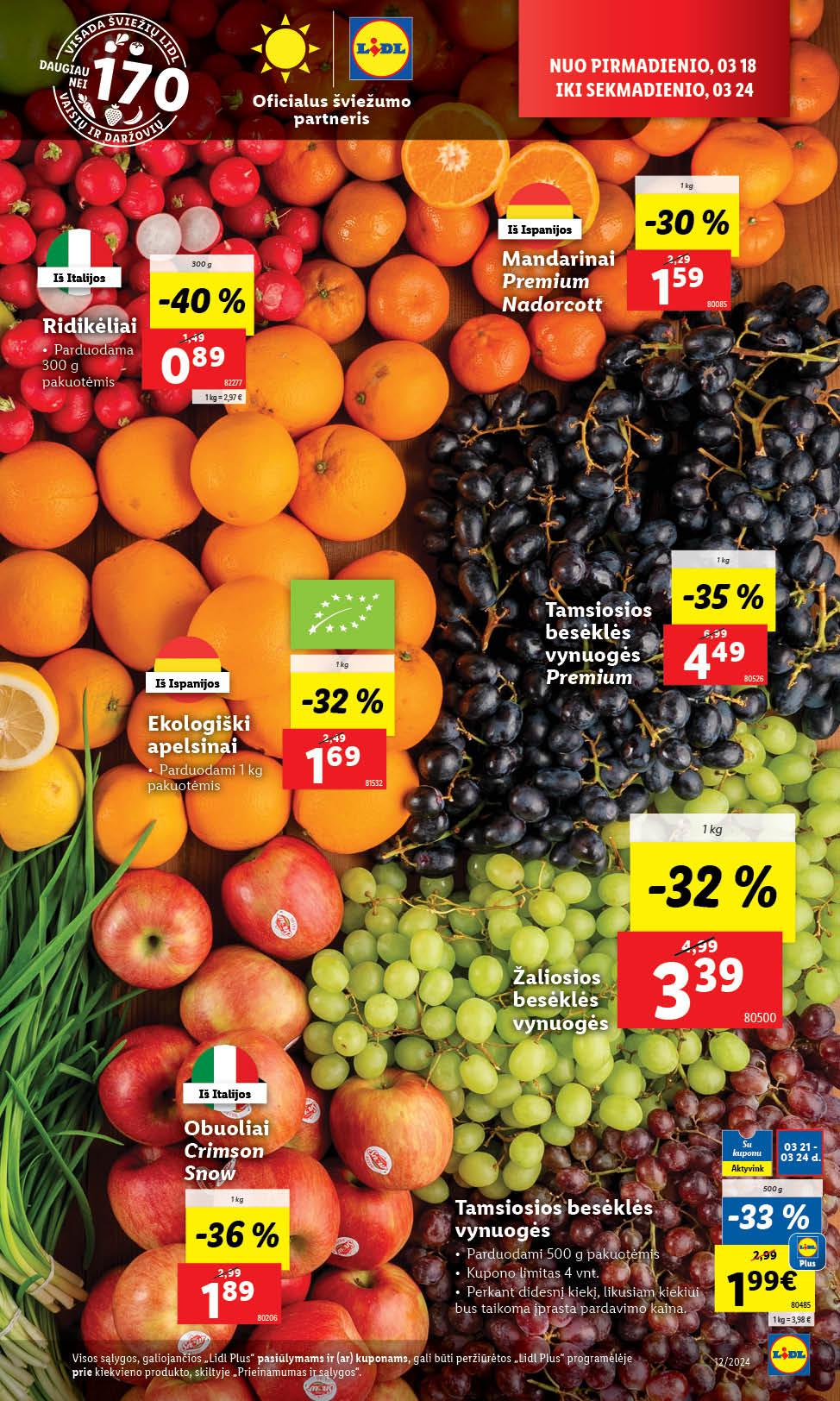 Naujausias LIDL kaininis katalogas 2024.03.18 - 2024.03.24
