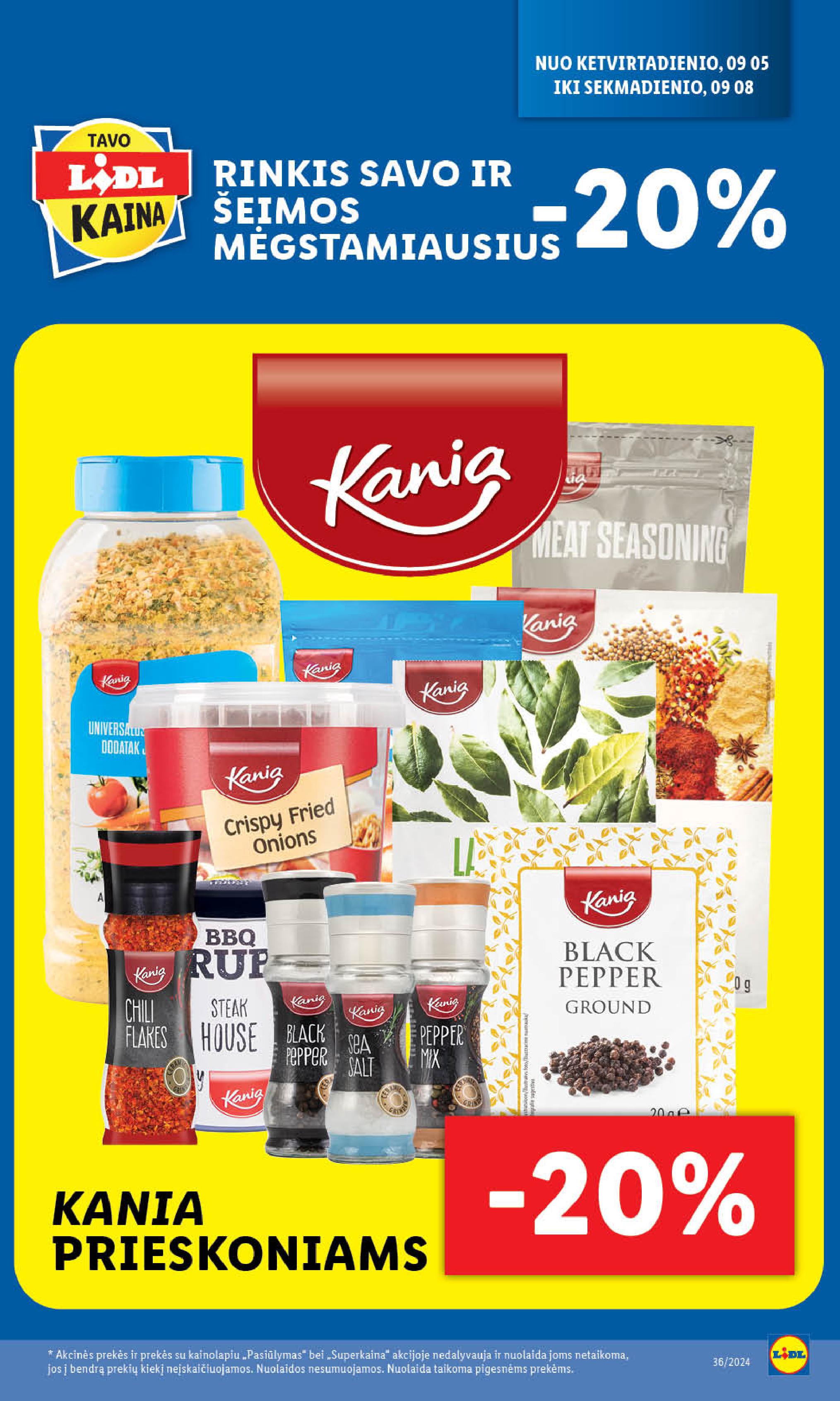 Naujausias LIDL kaininis katalogas 2024.09.02 - 2024.09.08