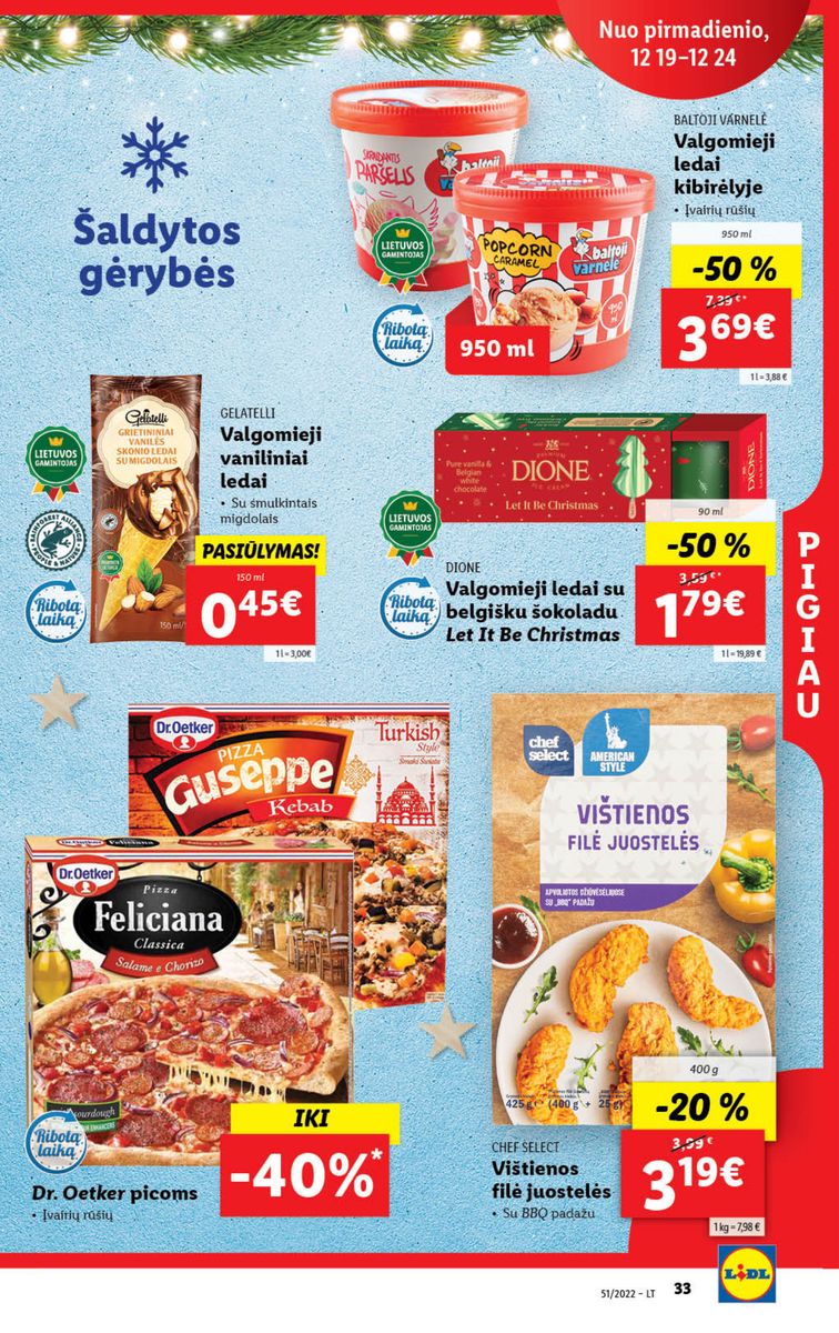 Naujausias LIDL kaininis katalogas 2022.12.19 - 2022.12.25