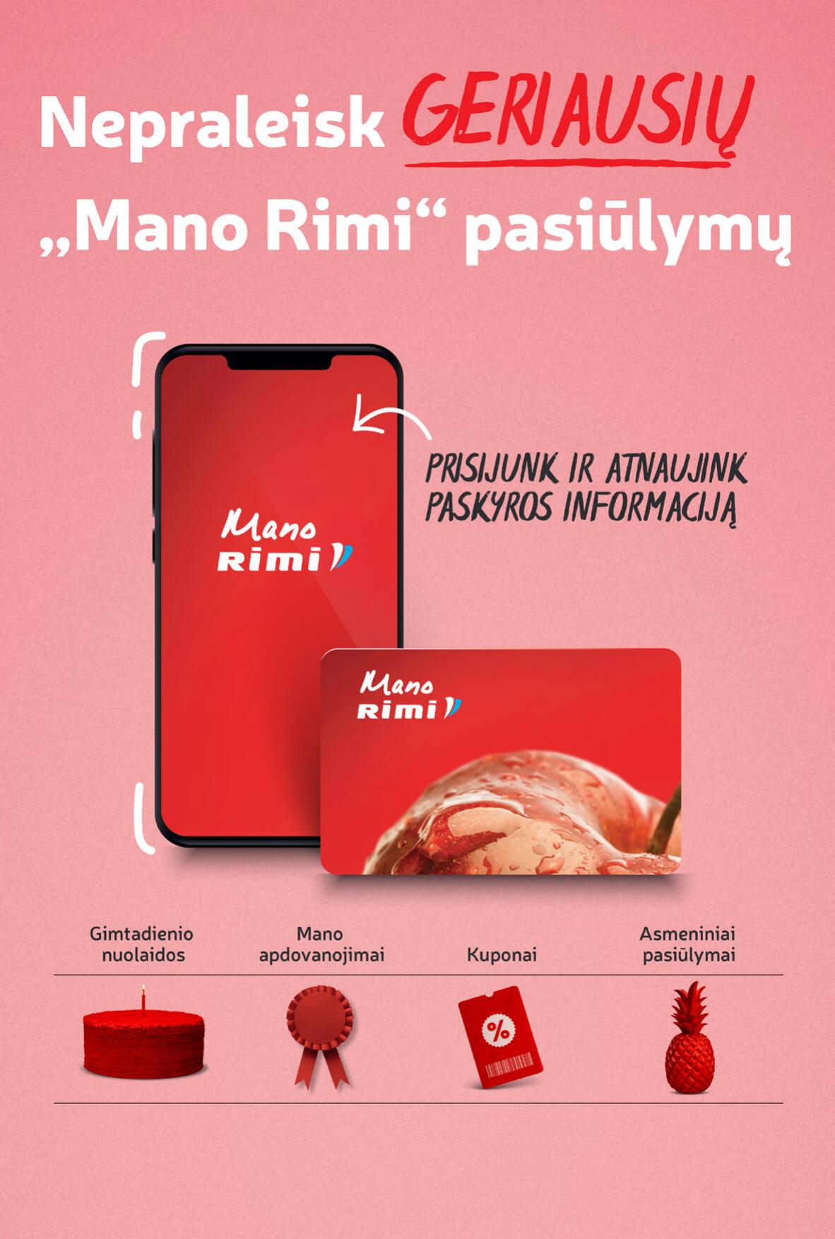 Naujausias RIMI kaininis katalogas 2023.08.29 - 2023.09.04