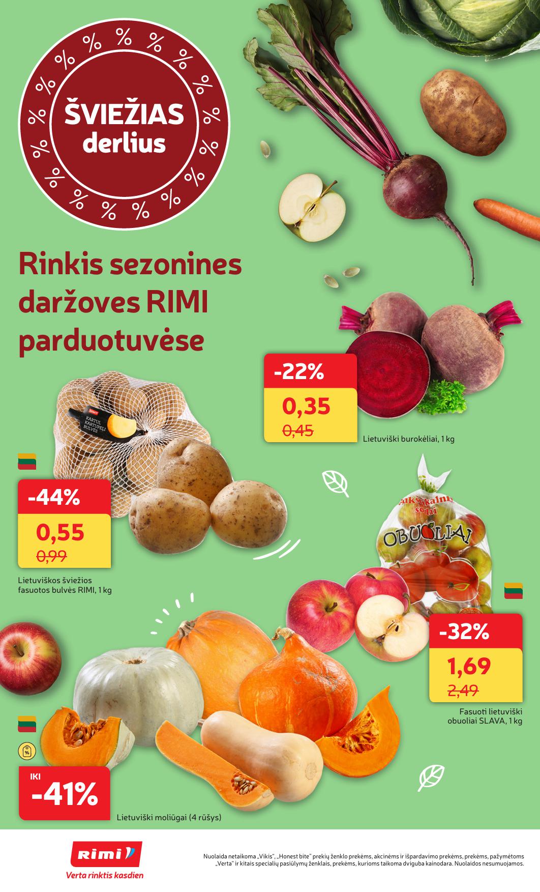 Naujausias RIMI kaininis katalogas 2026.09.15 - 2026.09.21