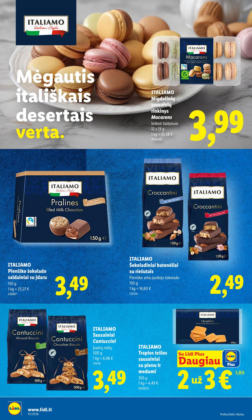 Naujausias LIDL kaininis katalogas 2026.10.05 - 2026.10.11