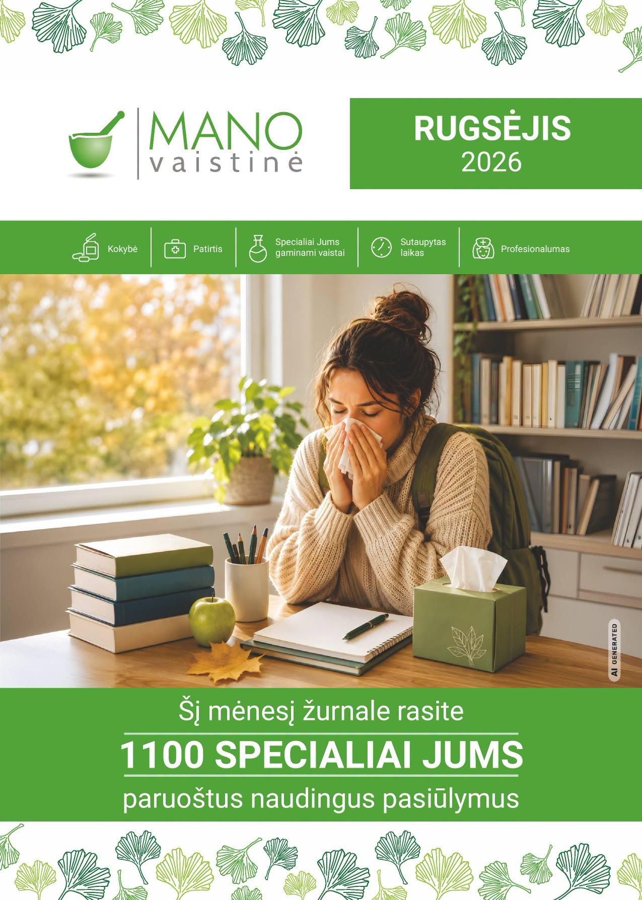 Naujas MANO vaistinės leidinys nuo 2026.09.01 iki 2026.09.30
