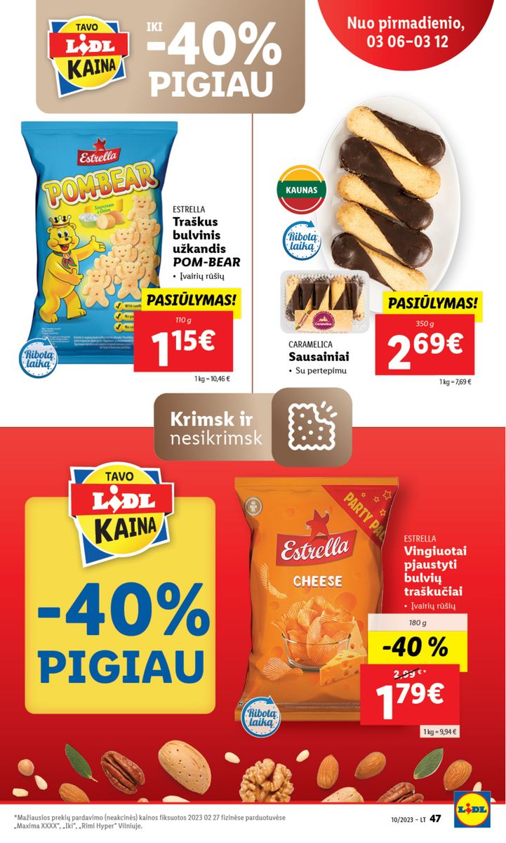 Naujausias LIDL kaininis katalogas 2023.03.06 - 2023.03.12