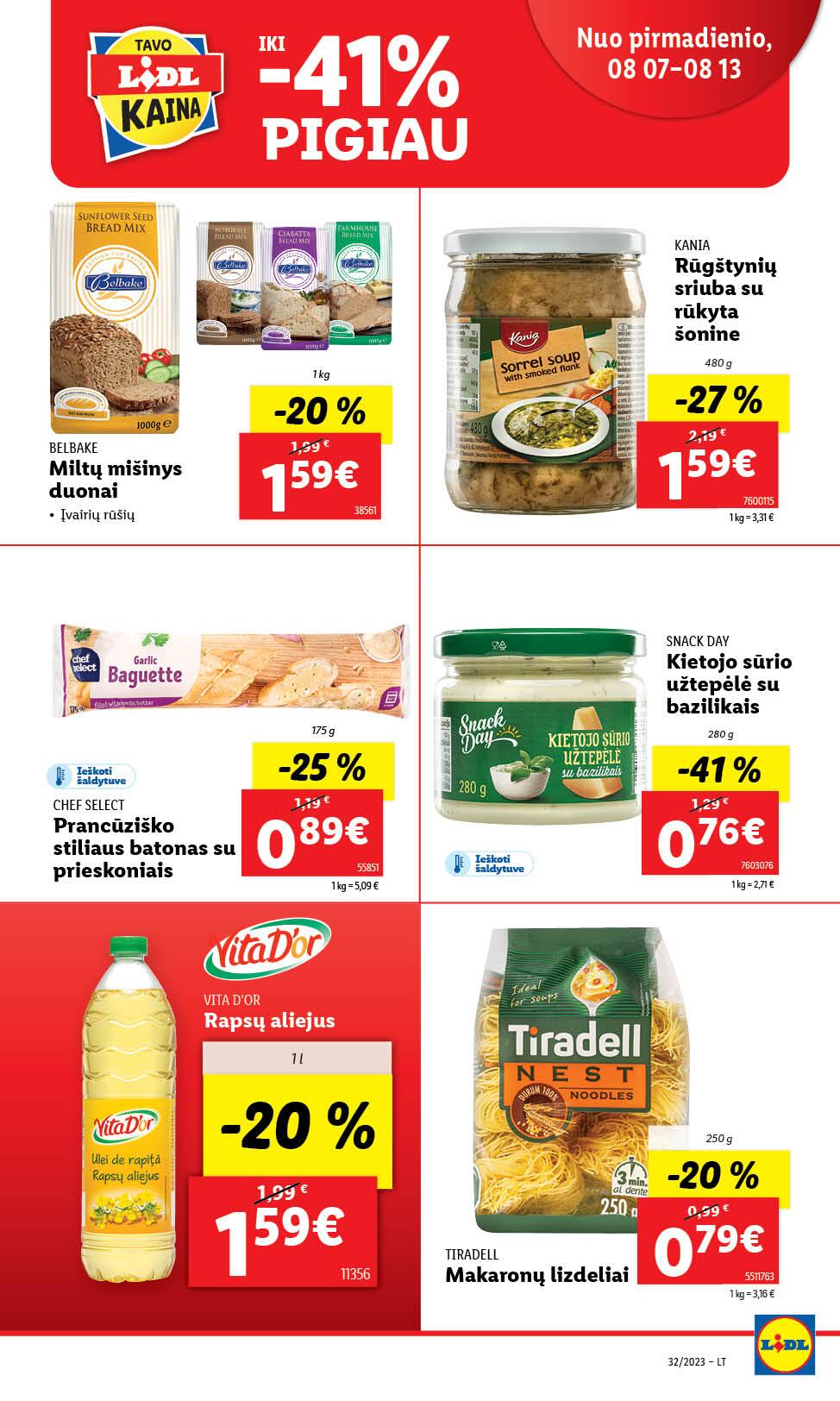 Naujausias LIDL kaininis katalogas 2023.08.07 - 2023.08.13