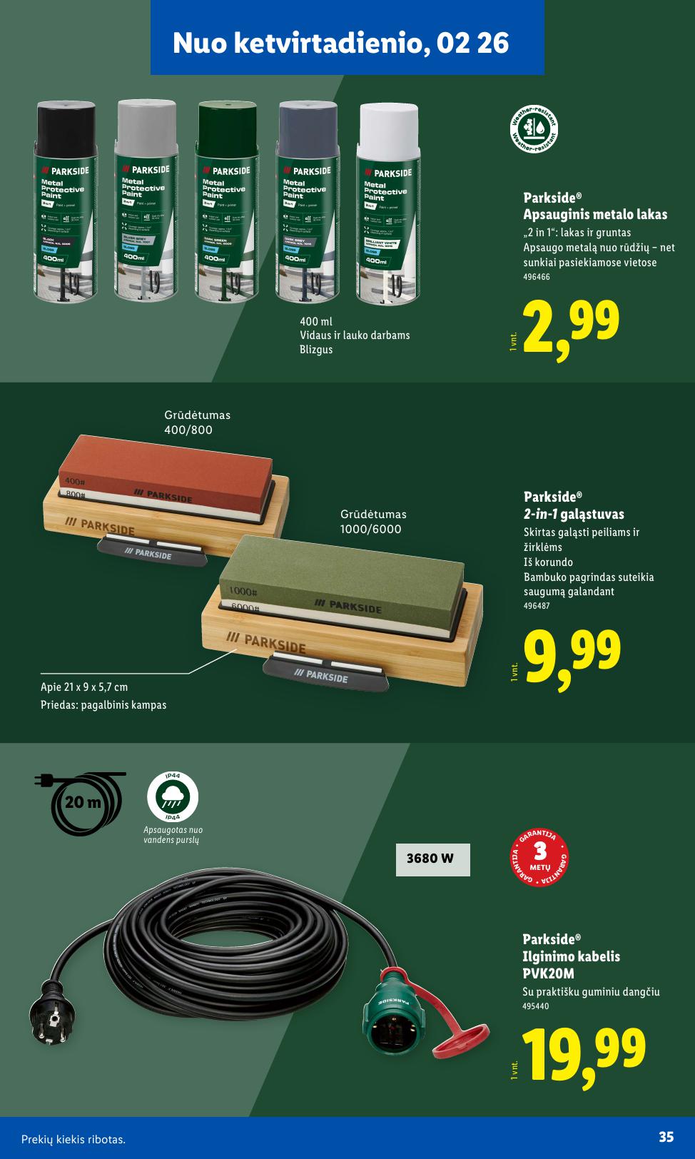 LIDL katalogas "Sodui valio !" galioja nuo 2026.02.16