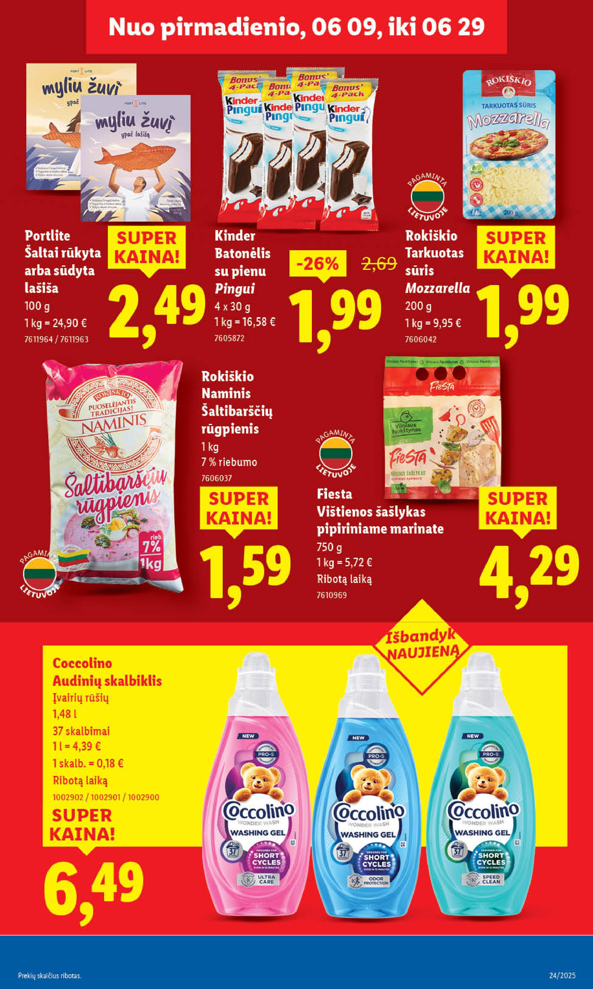 Naujausias LIDL kaininis katalogas 2025.06.09 - 2025.06.15