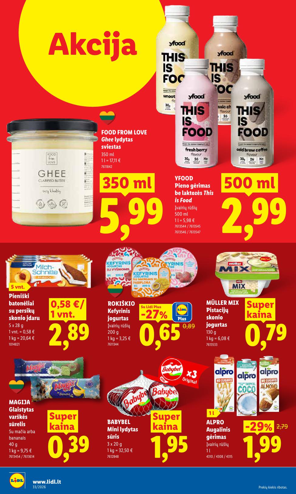 Naujausias LIDL kaininis katalogas 2026.08.10 - 2026.08.16