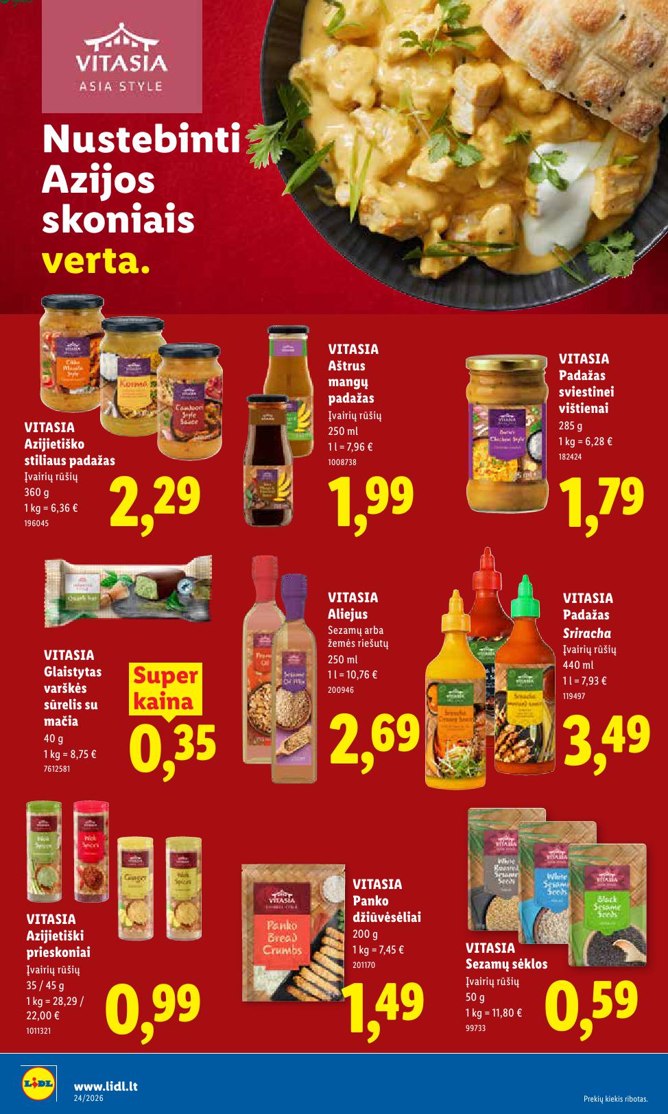 Naujausias LIDL kaininis katalogas 2026.06.08 - 2026.06.14