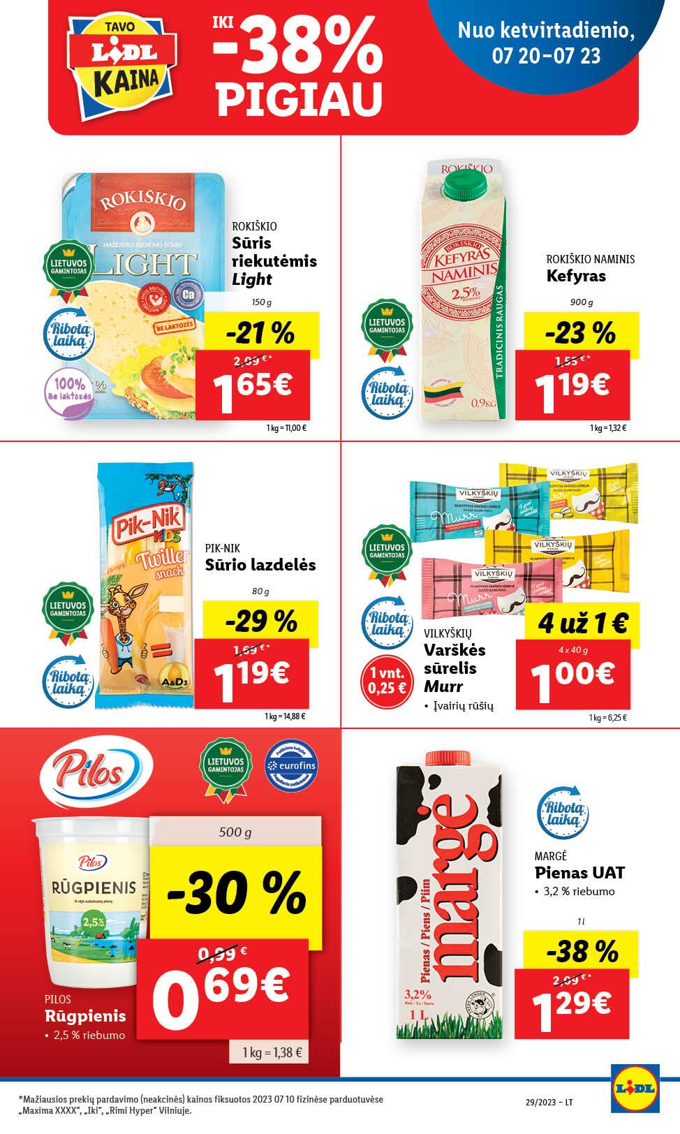 Naujausias LIDL kaininis katalogas 2023.07.17 - 2023.07.23