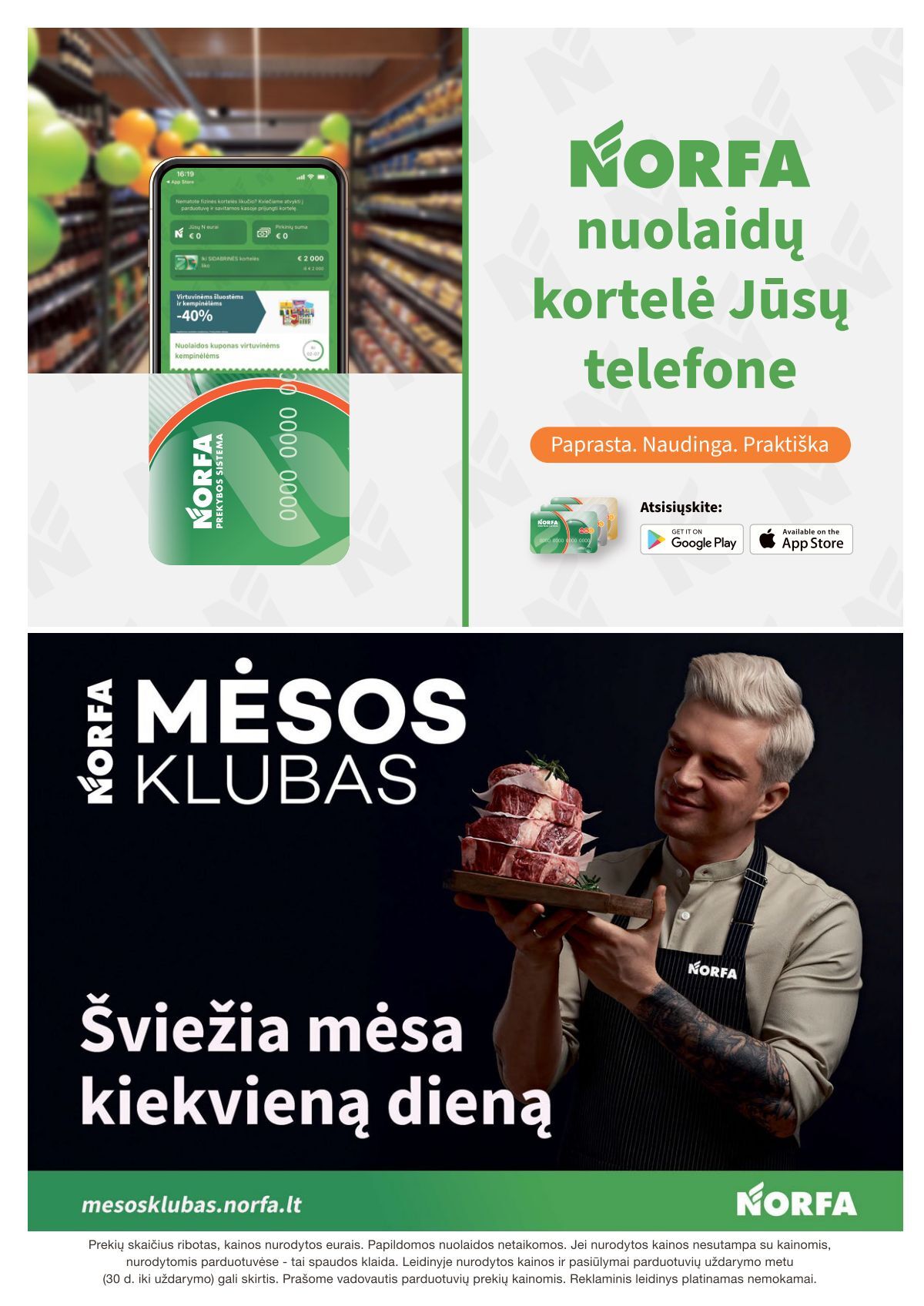 Naujausias NORFA kaininis katalogas 2023.06.15 - 2023.06.28