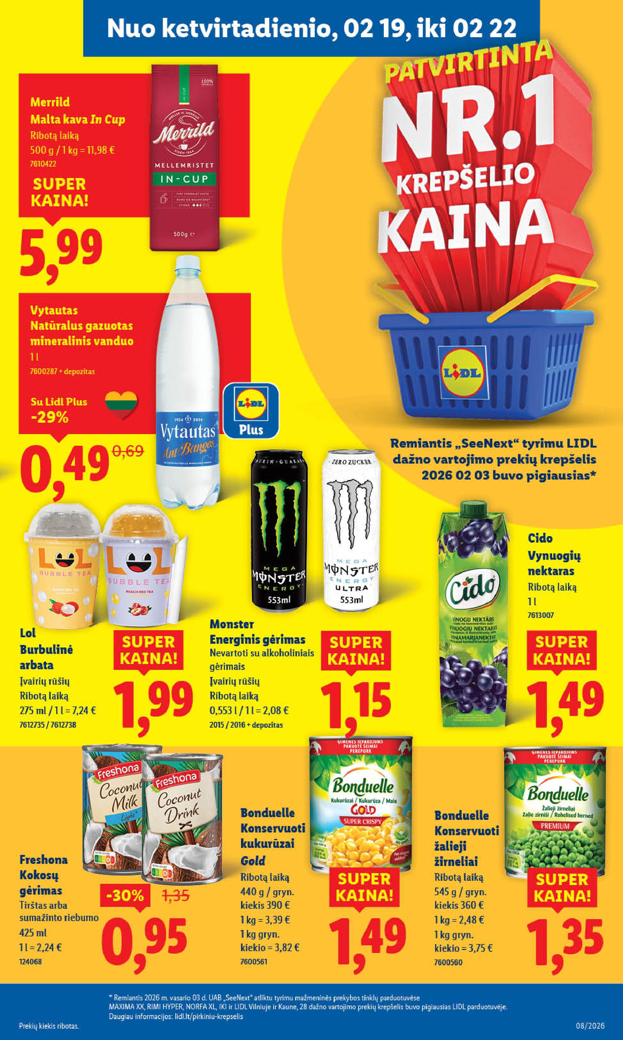 Naujausias LIDL kaininis katalogas 2026.02.16 - 2026.02.22