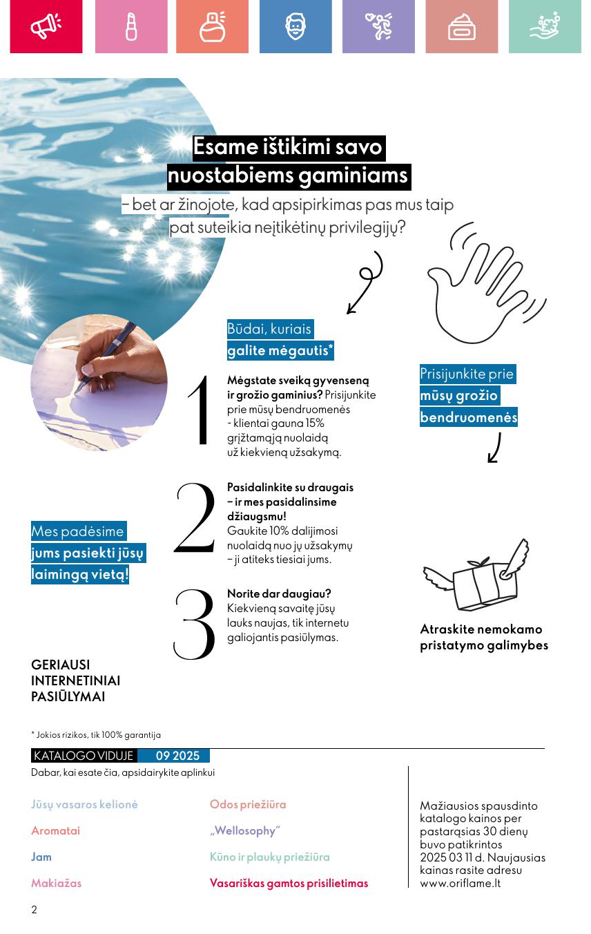 Naujas ORIFLAME katalogas galioja 2025.06.22 - 2025.07.12
