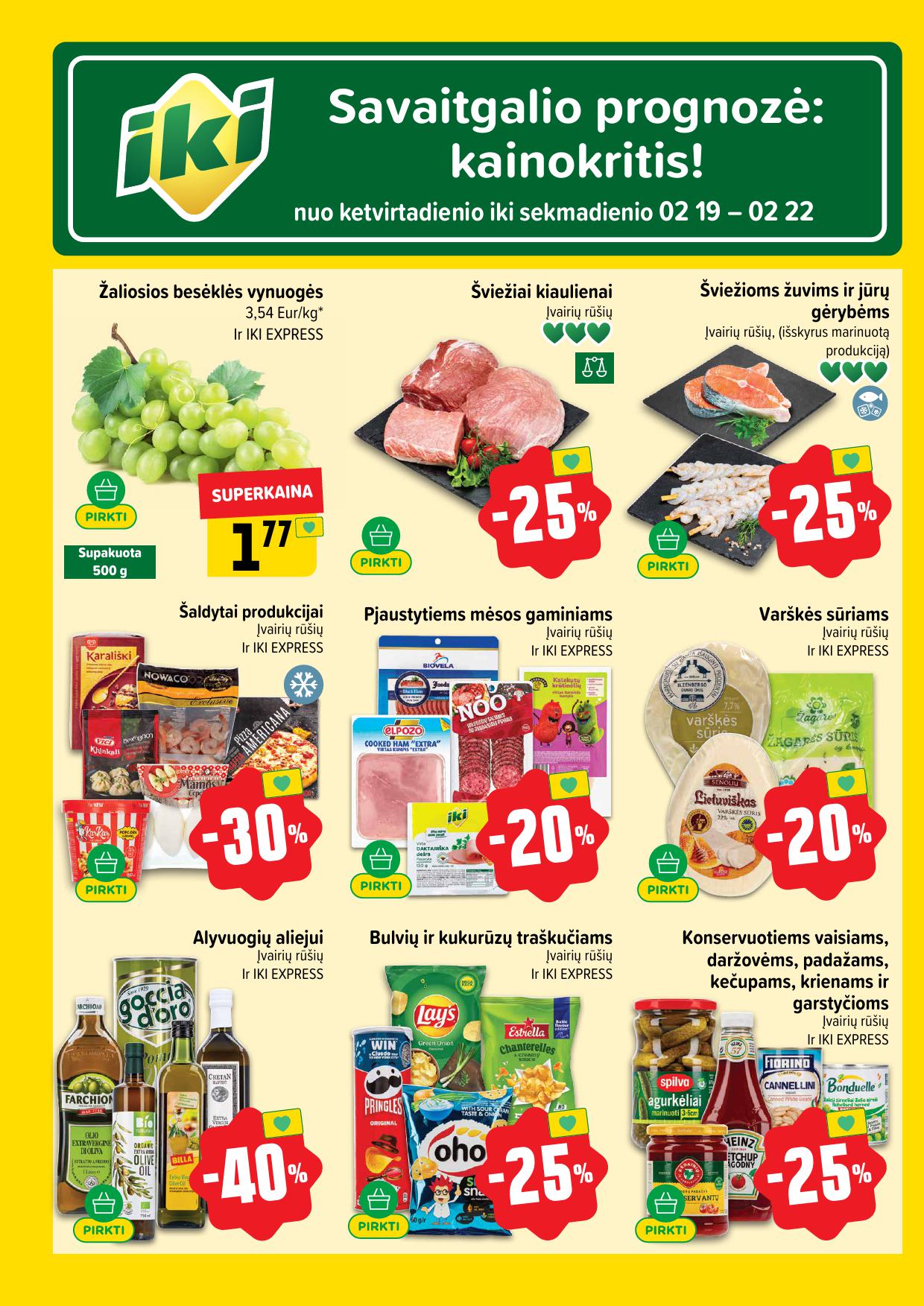 Naujausias IKI kaininis katalogas 2026.02.16 - 2026.02.22