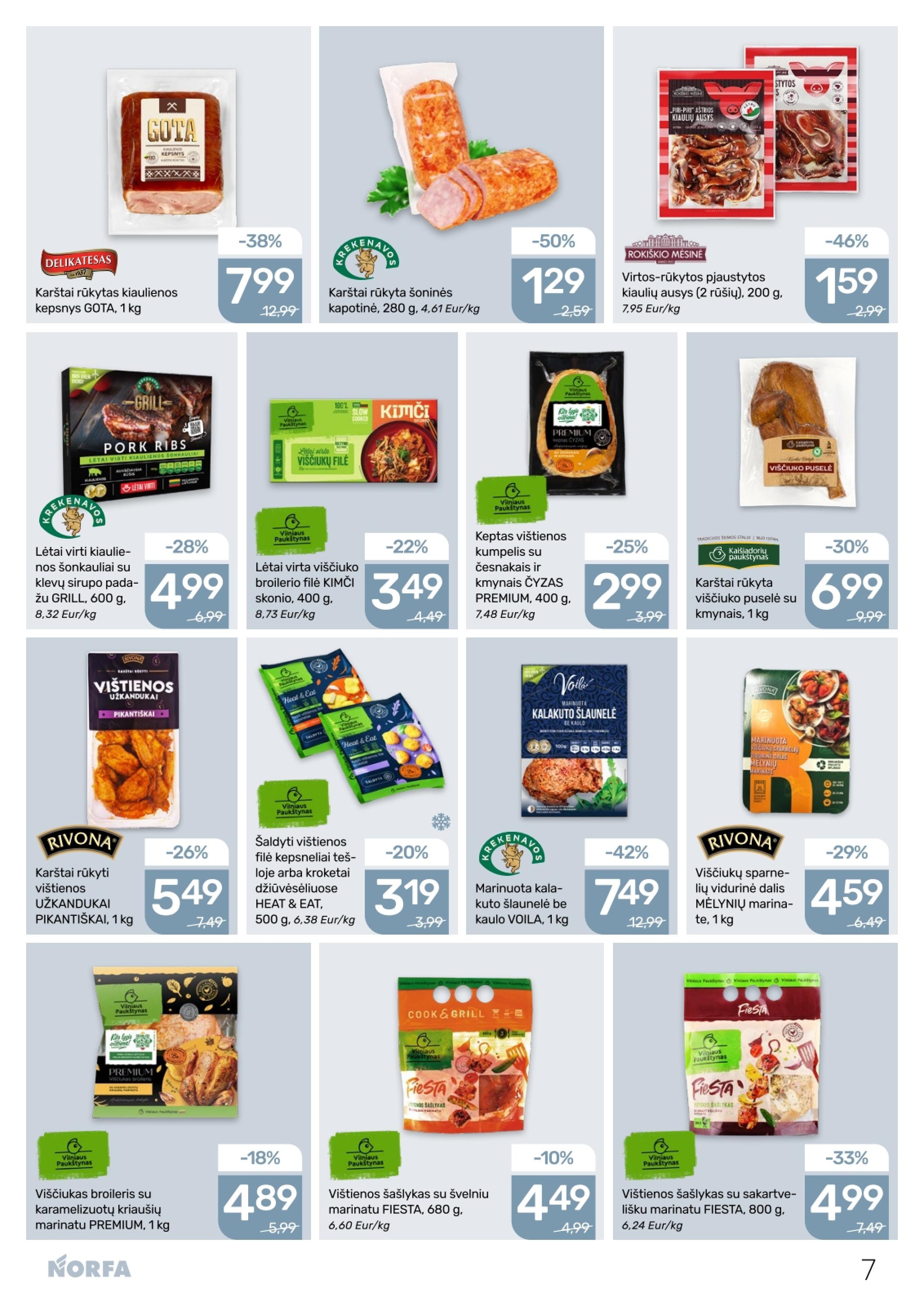 Naujausias NORFA kaininis katalogas 2026.03.19 - 2026.04.01