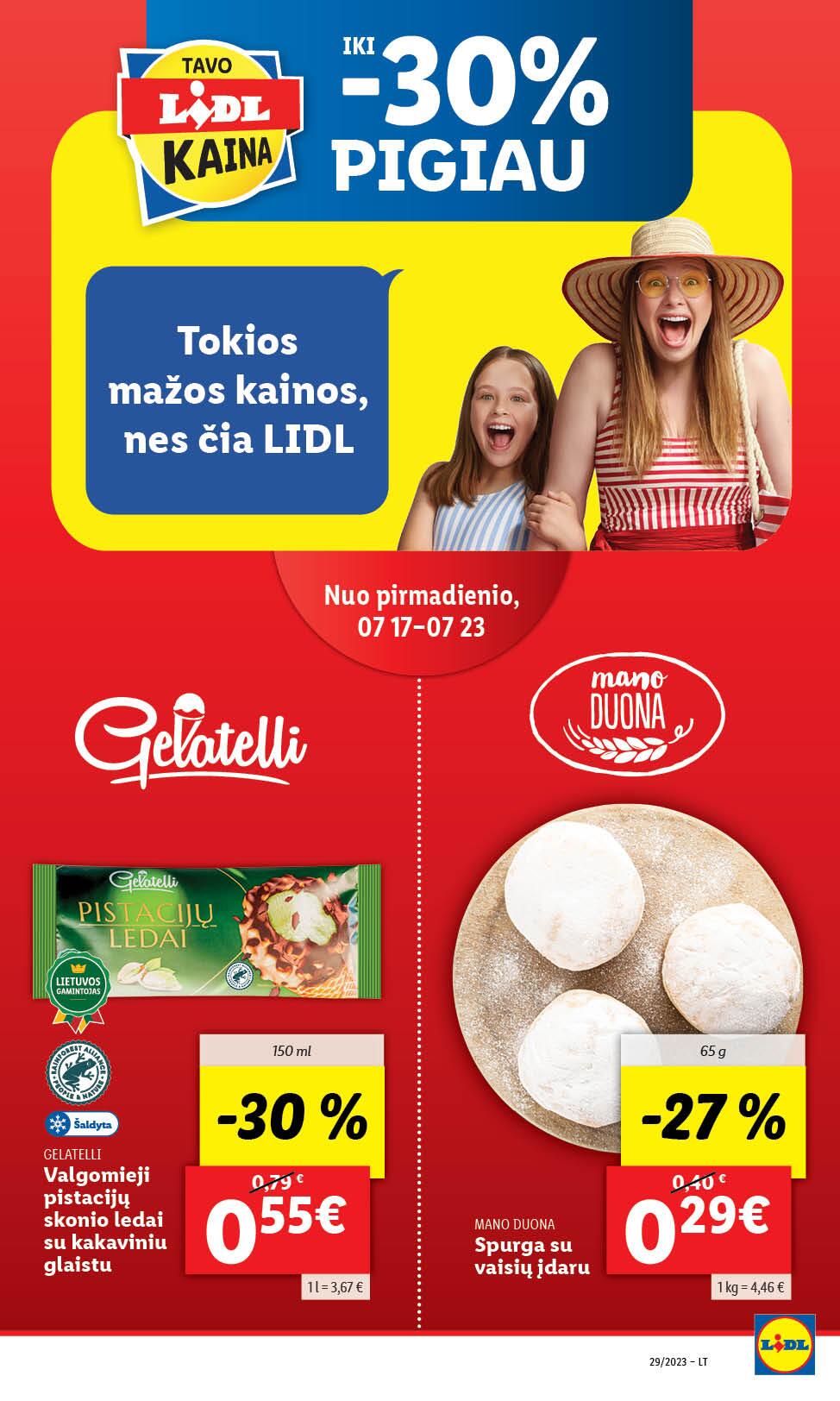 Naujausias LIDL kaininis katalogas 2023.07.17 - 2023.07.23