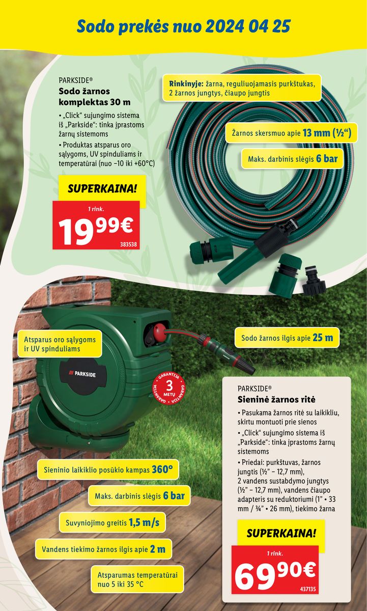 LIDL SODO PREKIŲ KATALOGAS "Visi į sodą"