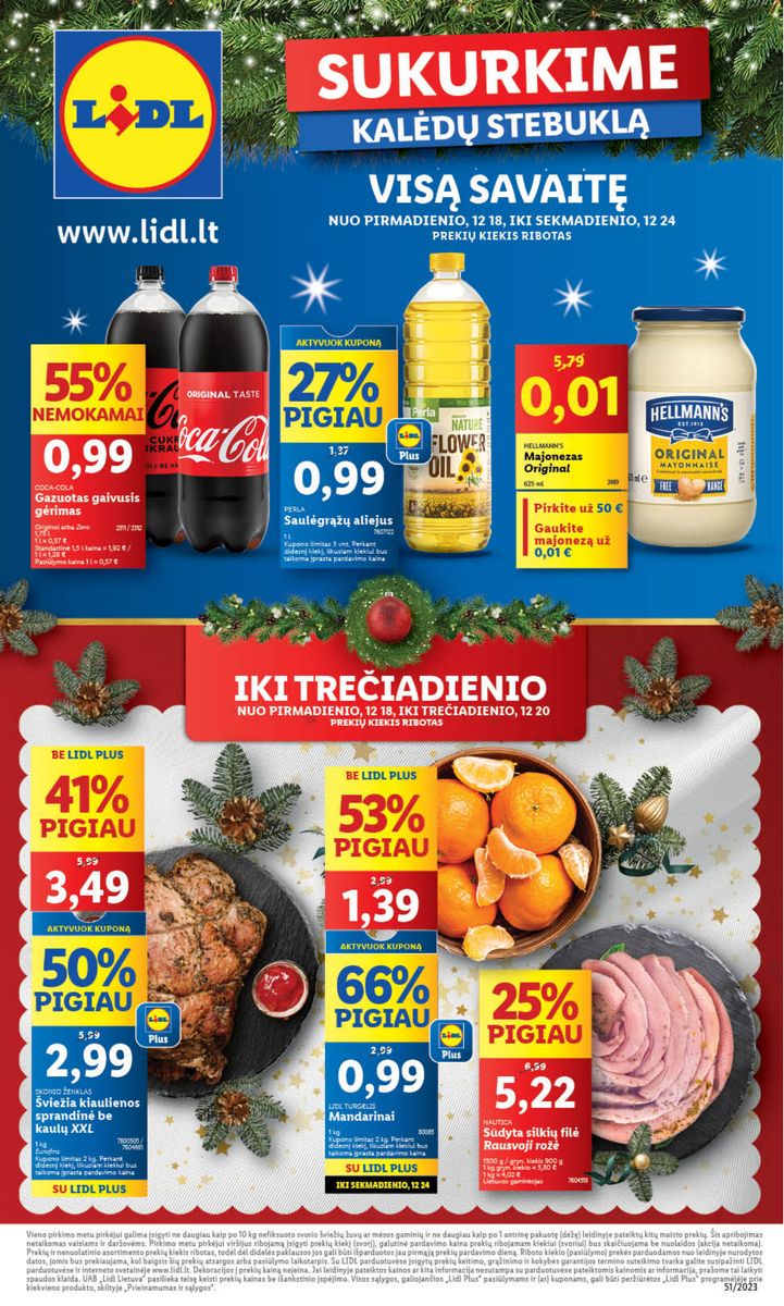 Naujausias LIDL kaininis katalogas 2023.12.18 - 2023.12.24