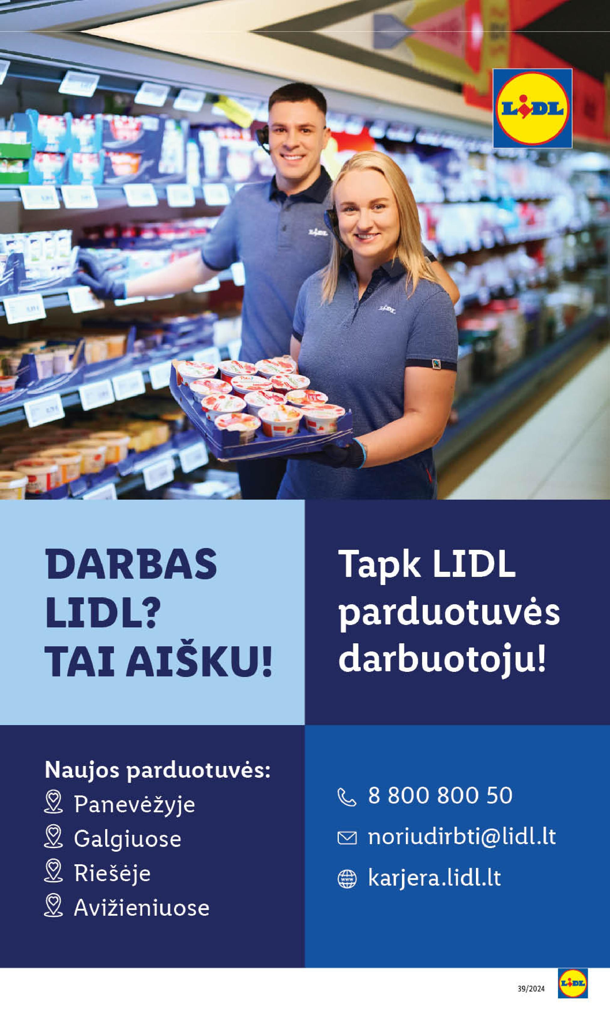 Naujausias LIDL kaininis katalogas 2024.09.23 - 2024.09.29