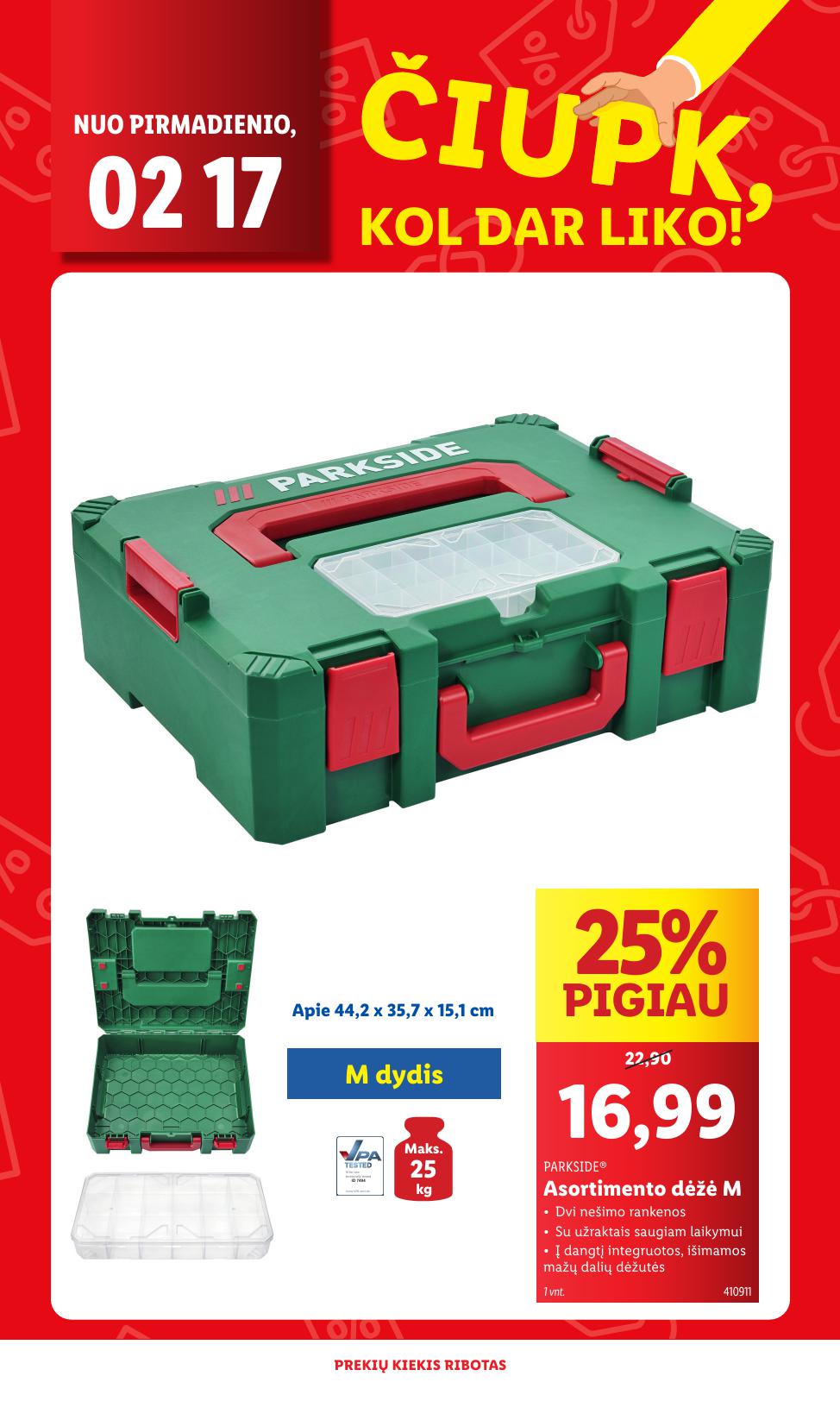 LIDL katalogas "Čiupk, kol dar liko!" galioja nuo 2025.02.17