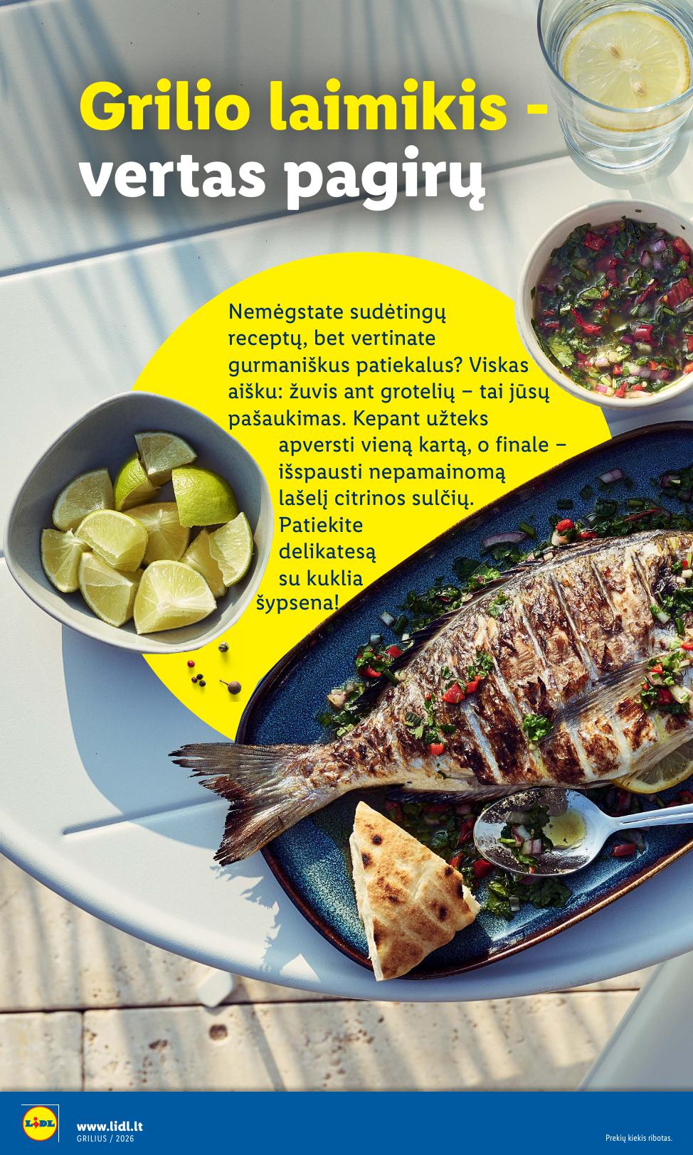 LIDL grilio katalogas "Grilis gardumo, kaina pigumo"