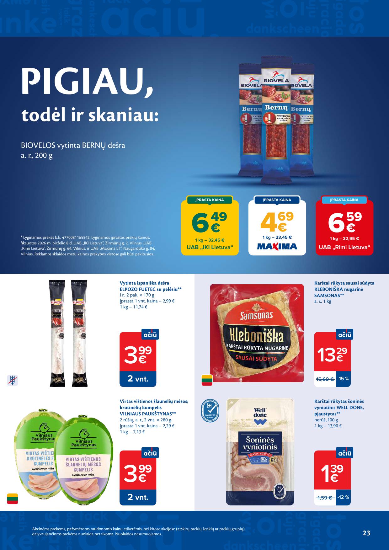 Naujausias MAXIMA kaininis katalogas 2026.06.16 - 2026.06.22