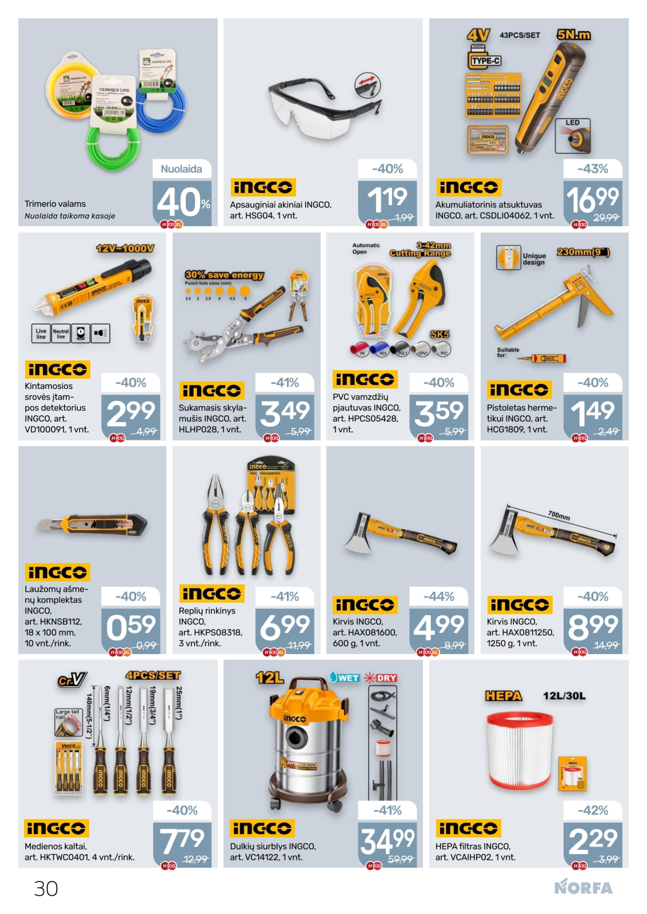 NORFA akcijų ir nuolaidų leidinys Nr.8 2026.04.16 - 2026.04.29