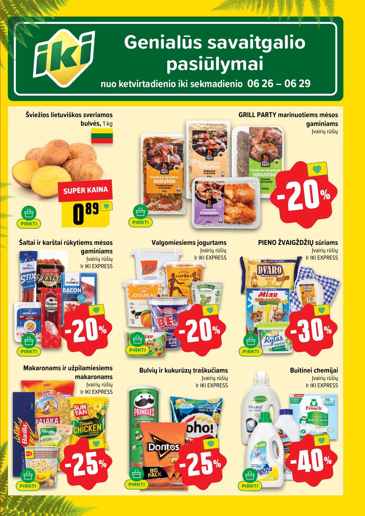 IKI SAVAITĖLĖ akcijų ir nuolaidų leidinys Nr.26 2025.06.23 - 2025.06.29