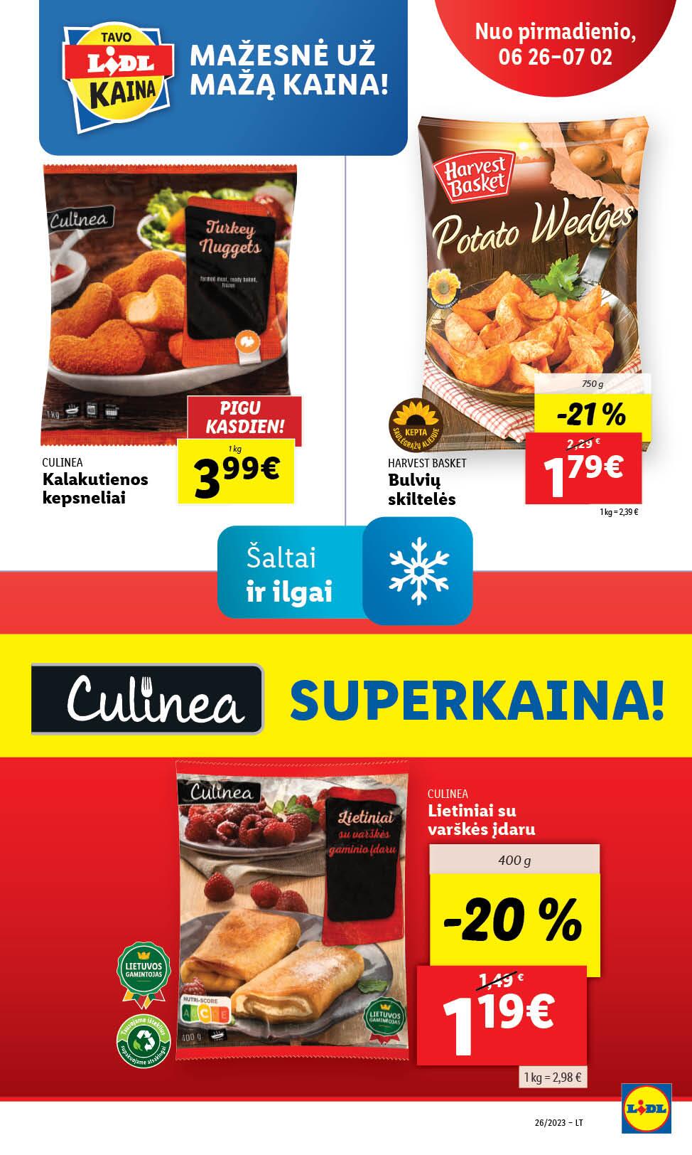 Naujausias LIDL kaininis katalogas 2023.06.26 - 2023.07.02