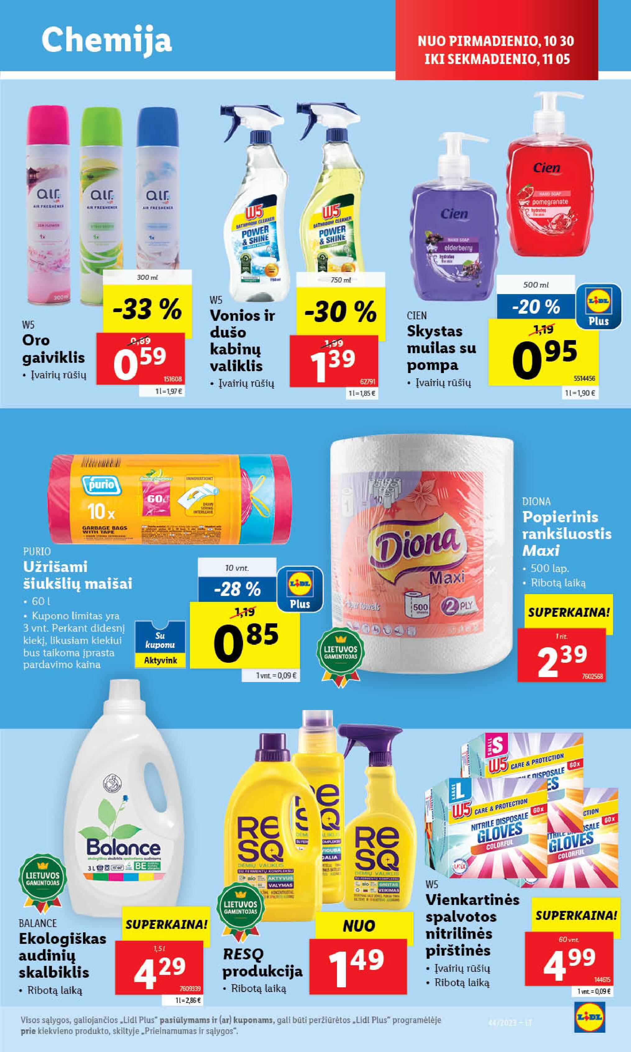 Naujausias LIDL kaininis katalogas 2023.10.30 - 2023.11.05