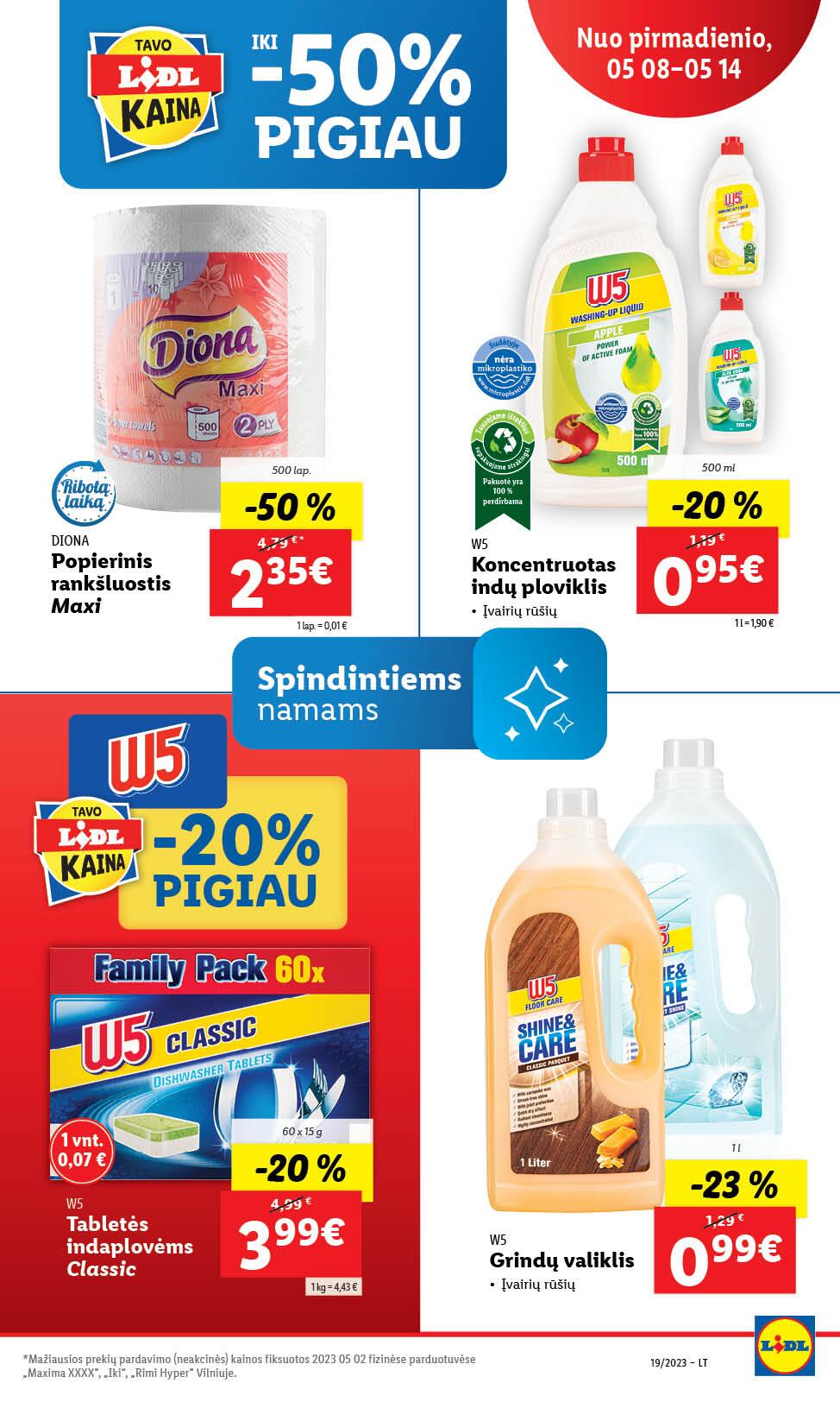 Naujausias LIDL kaininis katalogas 2023.05.08 - 2023.05.14