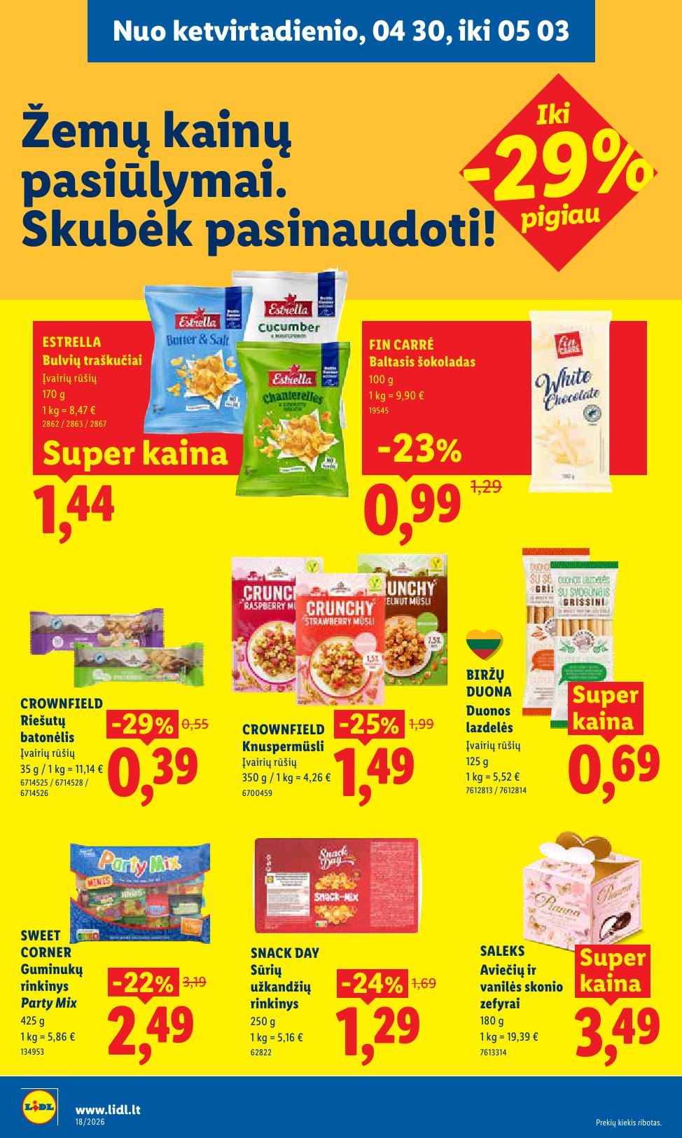 Naujausias LIDL kaininis katalogas 2026.04.27 - 2026.05.03