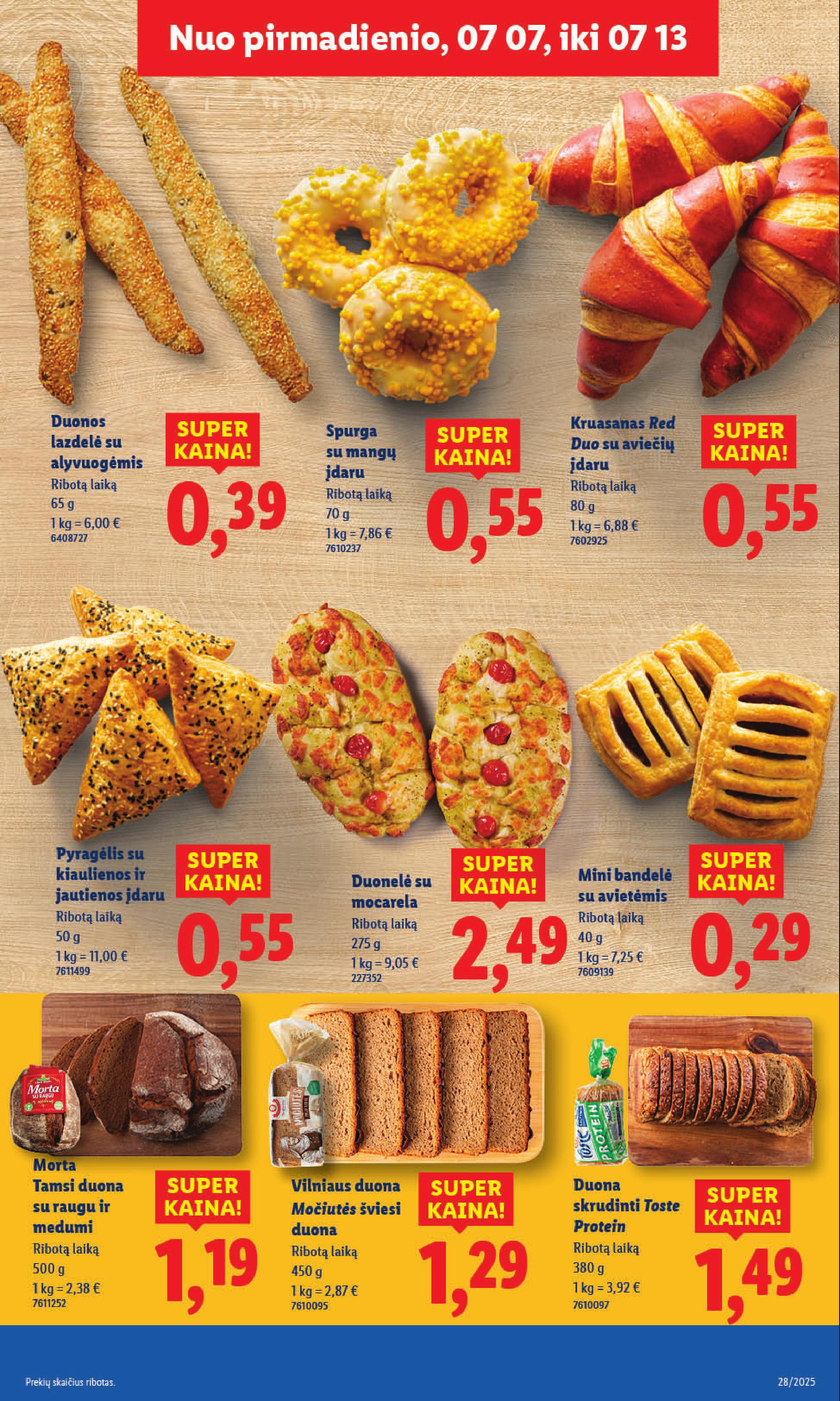 Naujausias LIDL kaininis katalogas 2025.07.07 - 2025.07.13