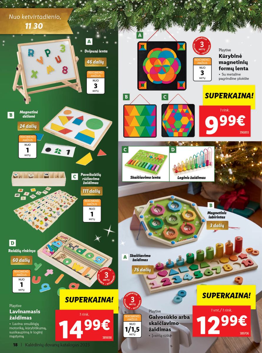 LIDL Kalėdinių dovanų katalogas "Sukurkime Kalėdų stebuklą"