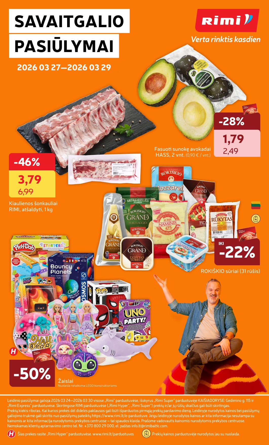 Naujausias RIMI kaininis katalogas 2026.03.24 - 2026.03.30
