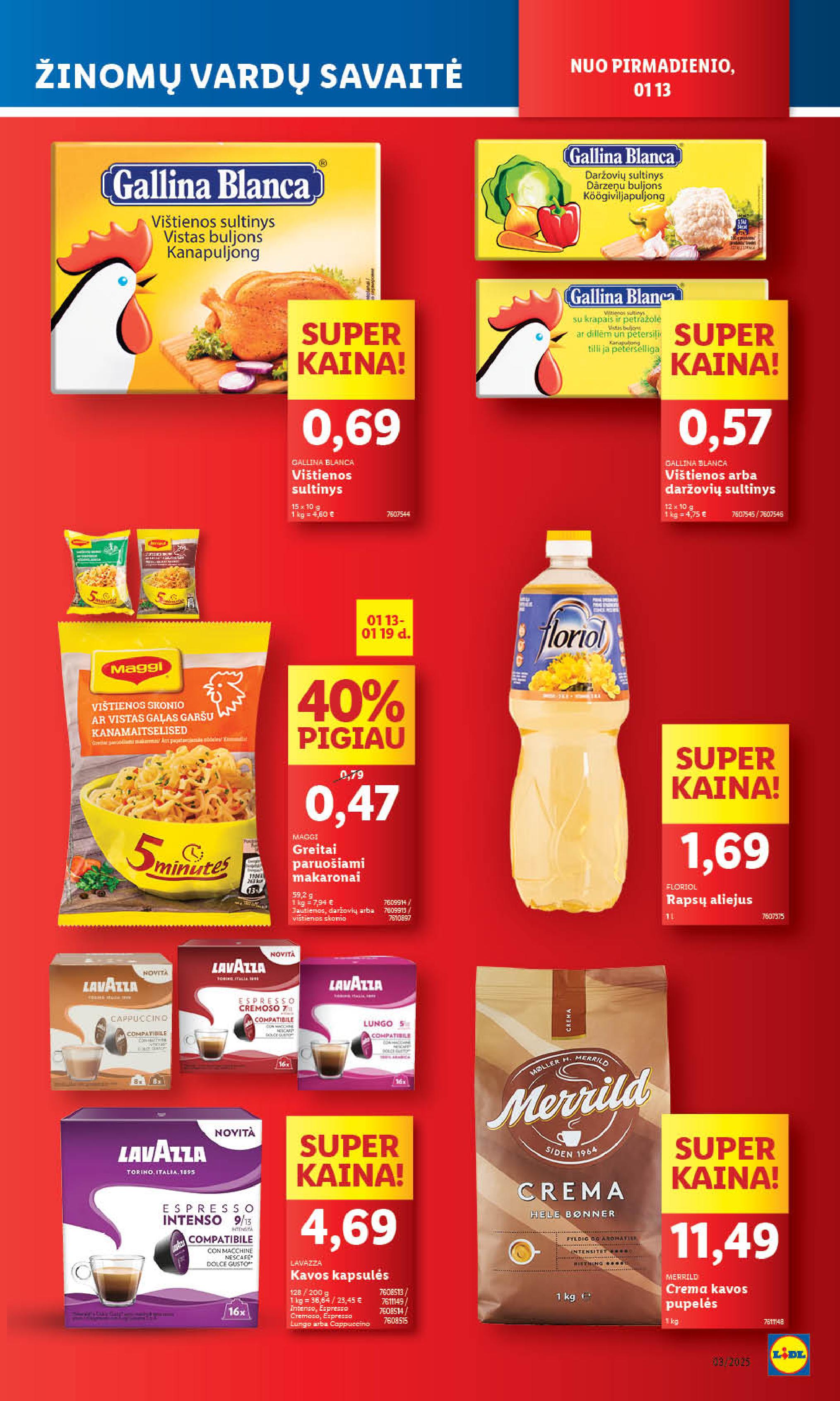 Naujausias LIDL kaininis katalogas 2025.01.13 - 2025.01.19