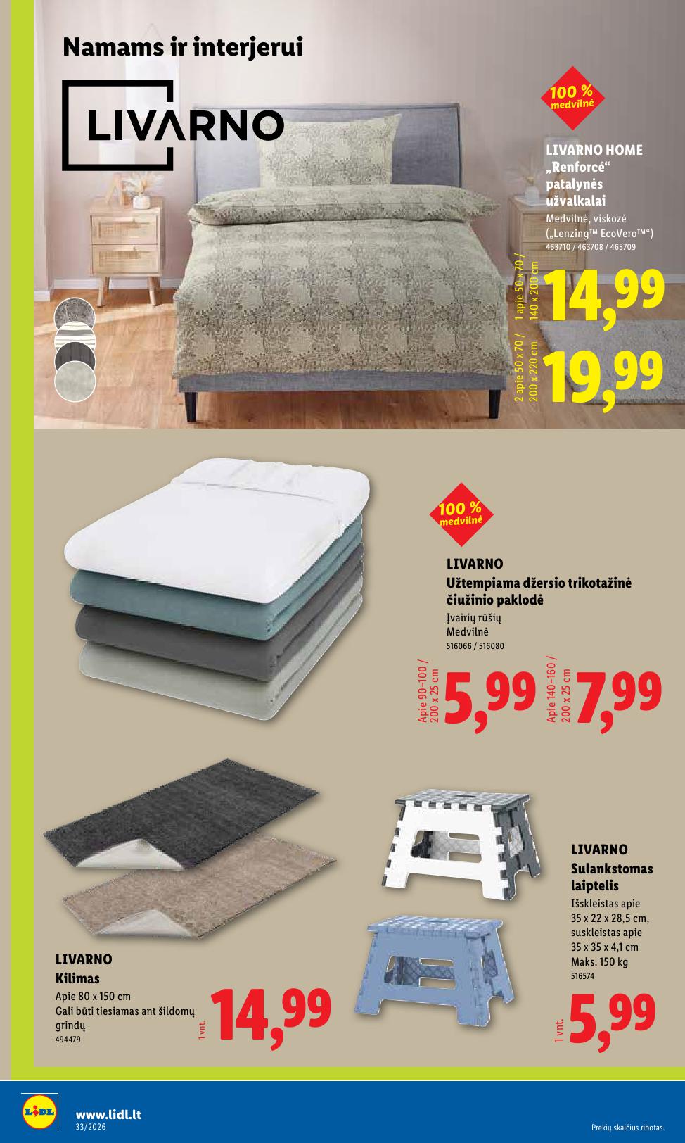 LIDL ne  maisto prekių leidinys 2026.08.10 - 2026.08.16