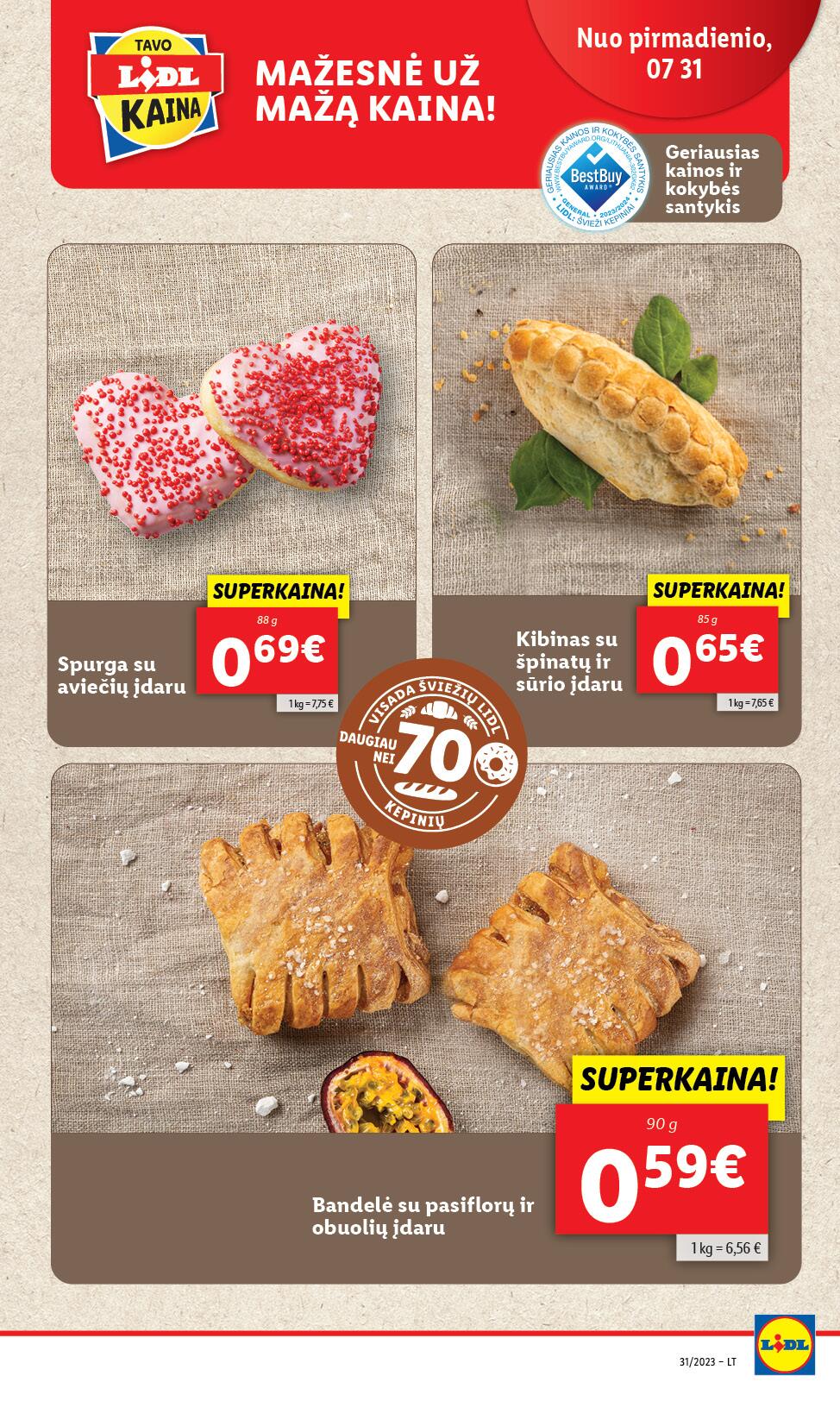Naujausias LIDL kaininis katalogas 2023.07.31 - 2023.08.06