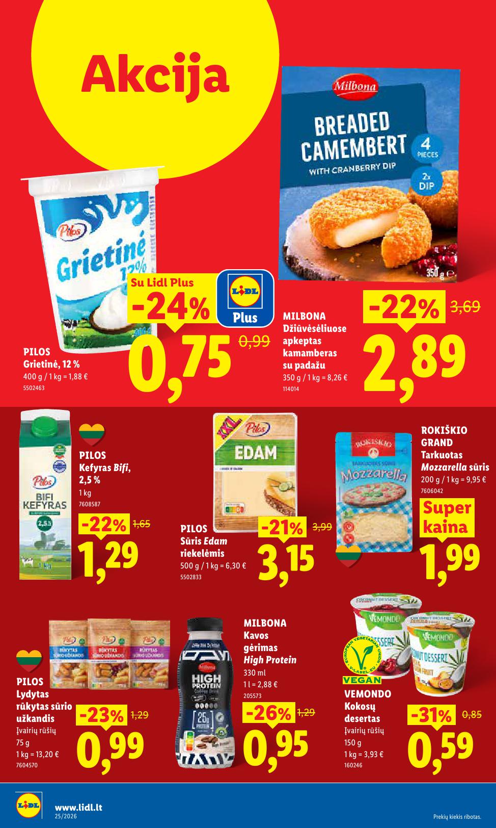 Naujausias LIDL kaininis katalogas 2026.06.15 - 2026.06.21
