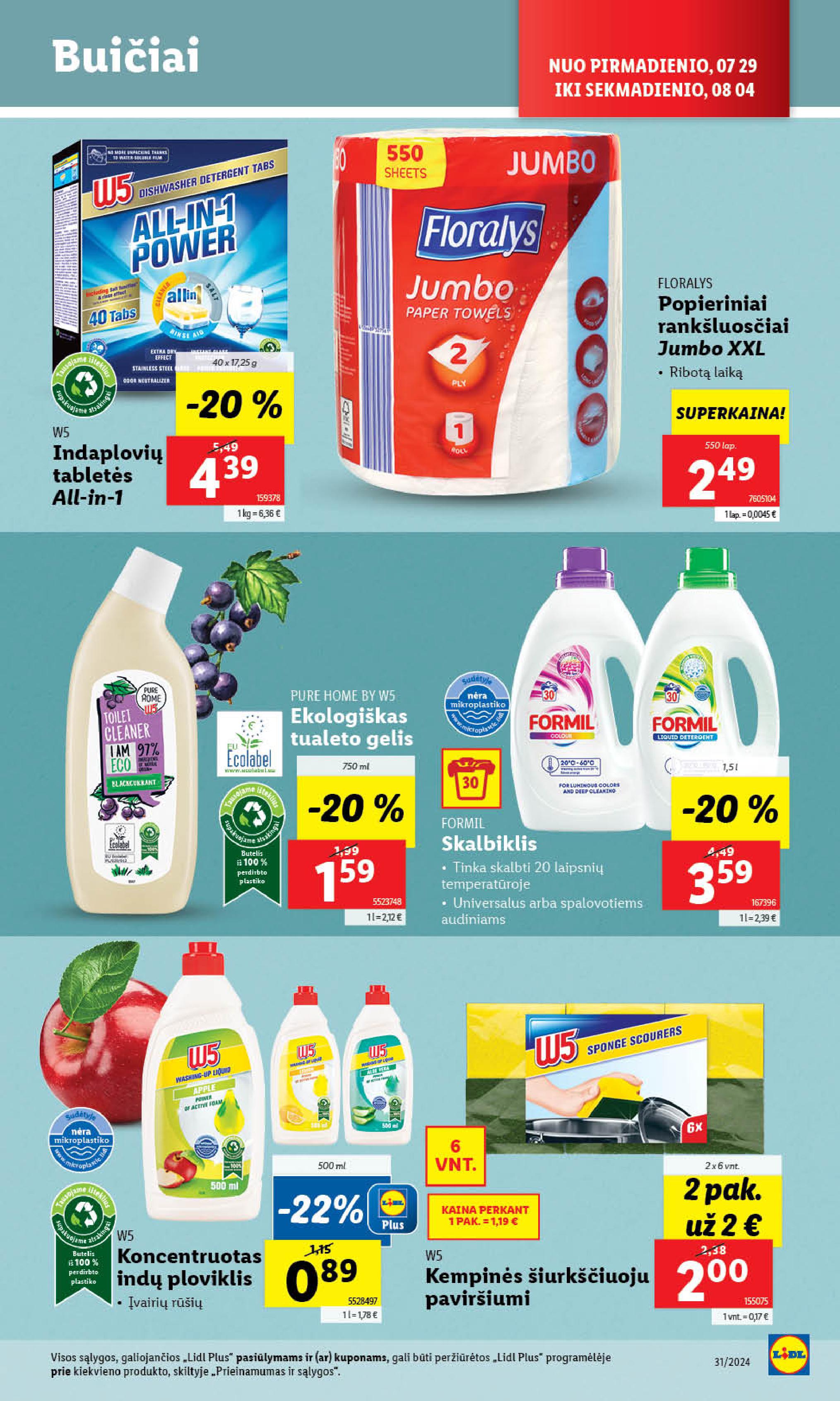 Naujausias LIDL kaininis katalogas 2024.07.29 - 2024.08.04