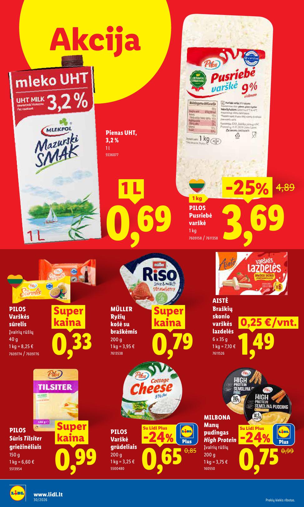 Naujausias LIDL kaininis katalogas 2026.07.20 - 2026.07.26