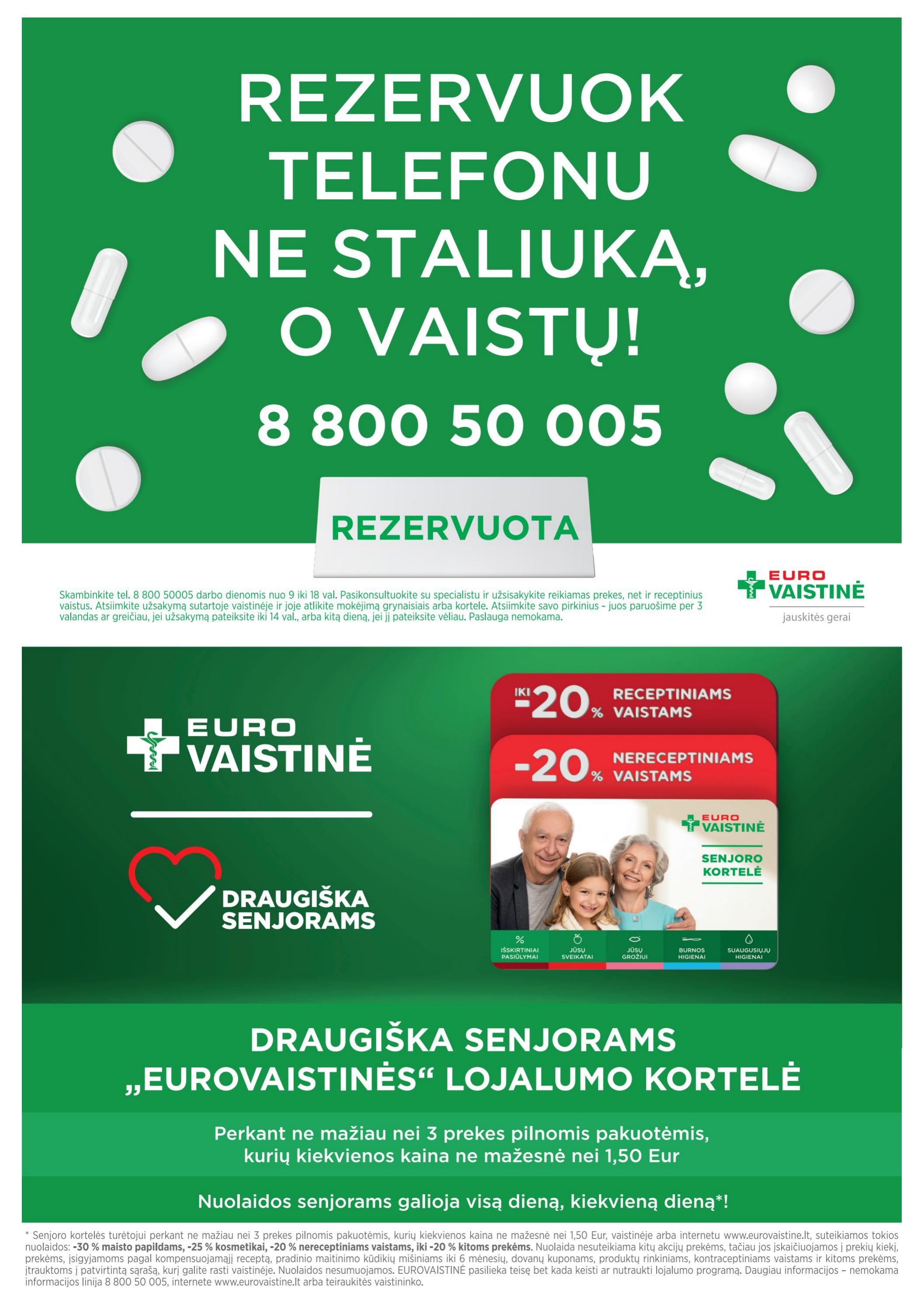 EUROVAISTINĖ akcijų ir nuolaidų leidinys 2022.12.01 - 2022.12.31