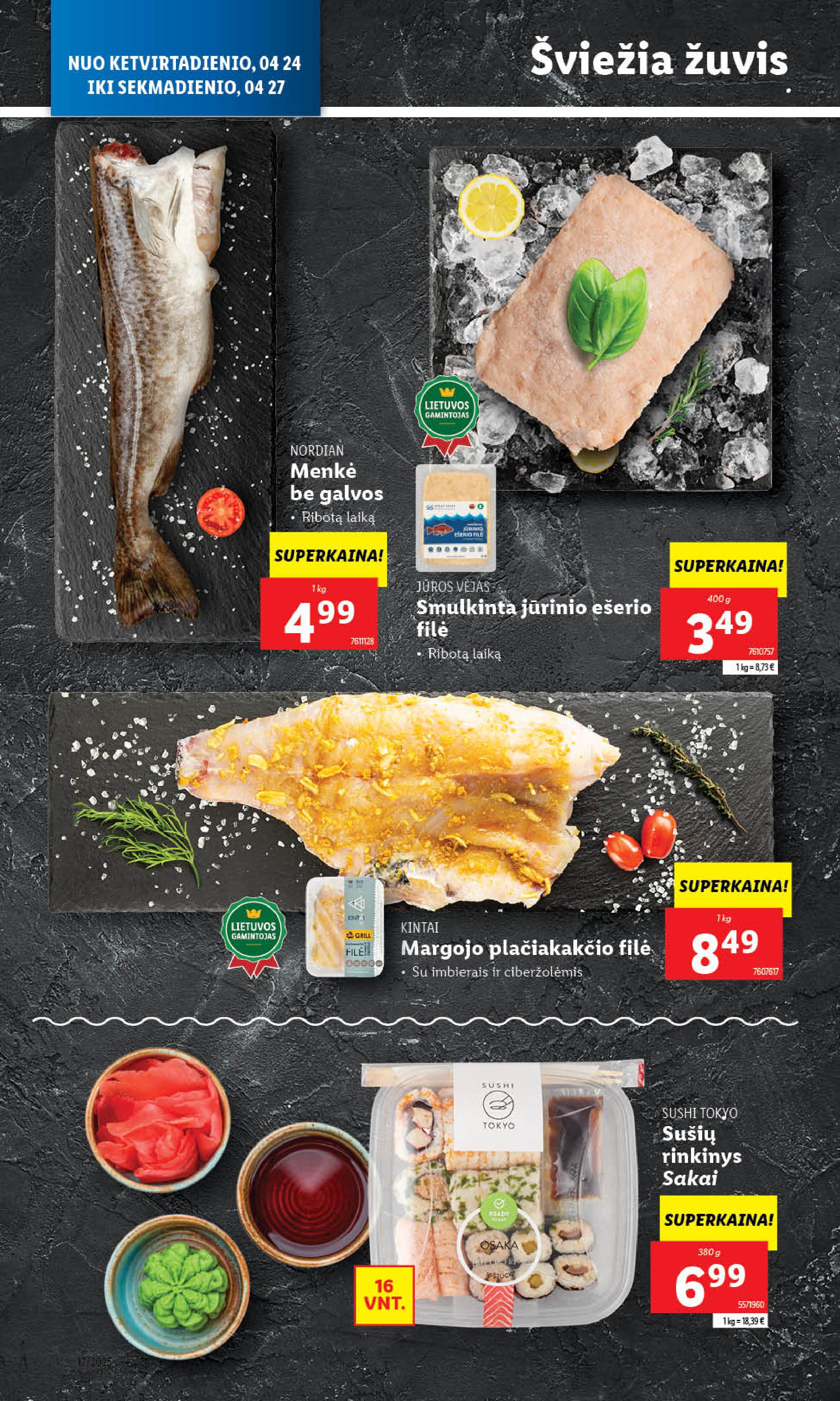 LIDL akcijų ir nuolaidų leidinys 2025.04.21 - 2025.04.27