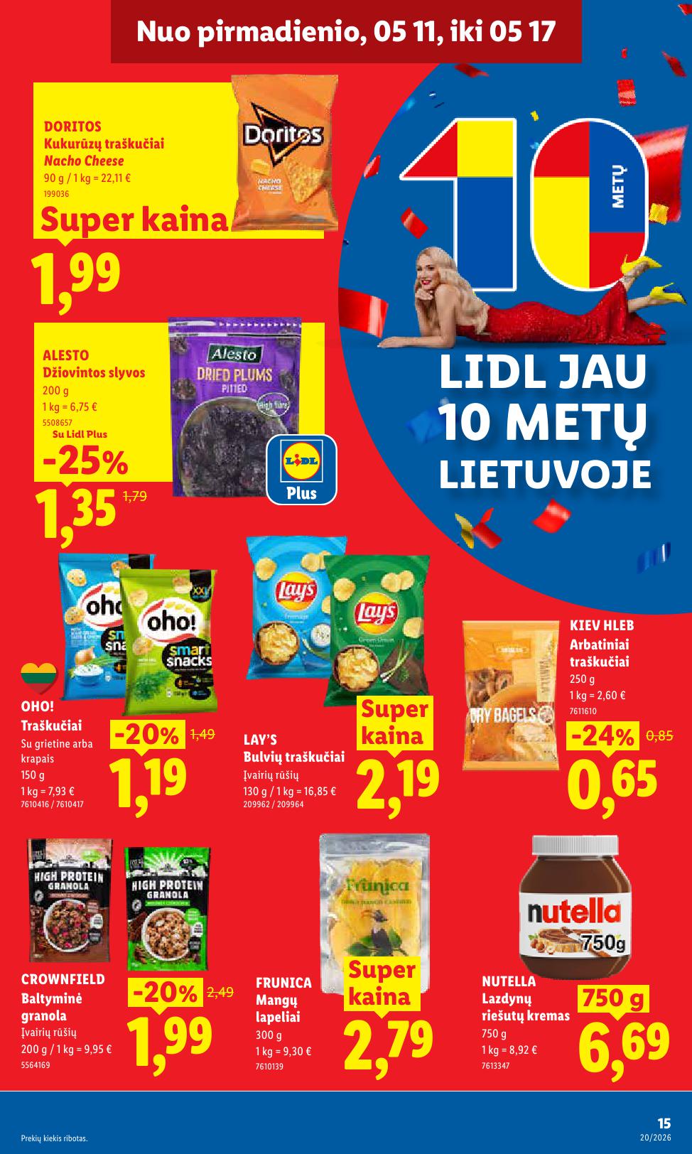 Naujausias LIDL kaininis katalogas 2026.05.11 - 2026.05.17