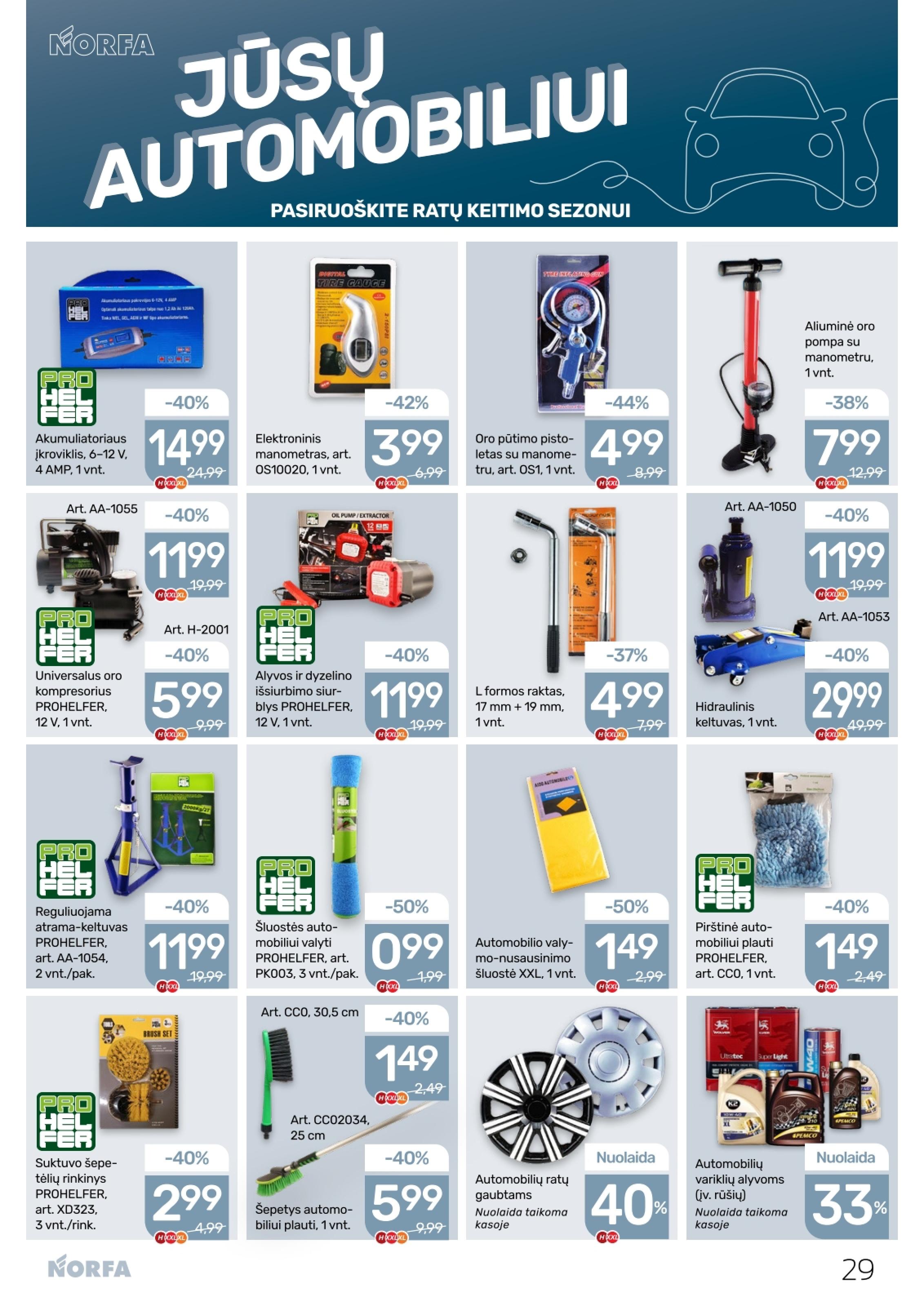 Naujausias NORFA kaininis katalogas 2026.03.19 - 2026.04.01